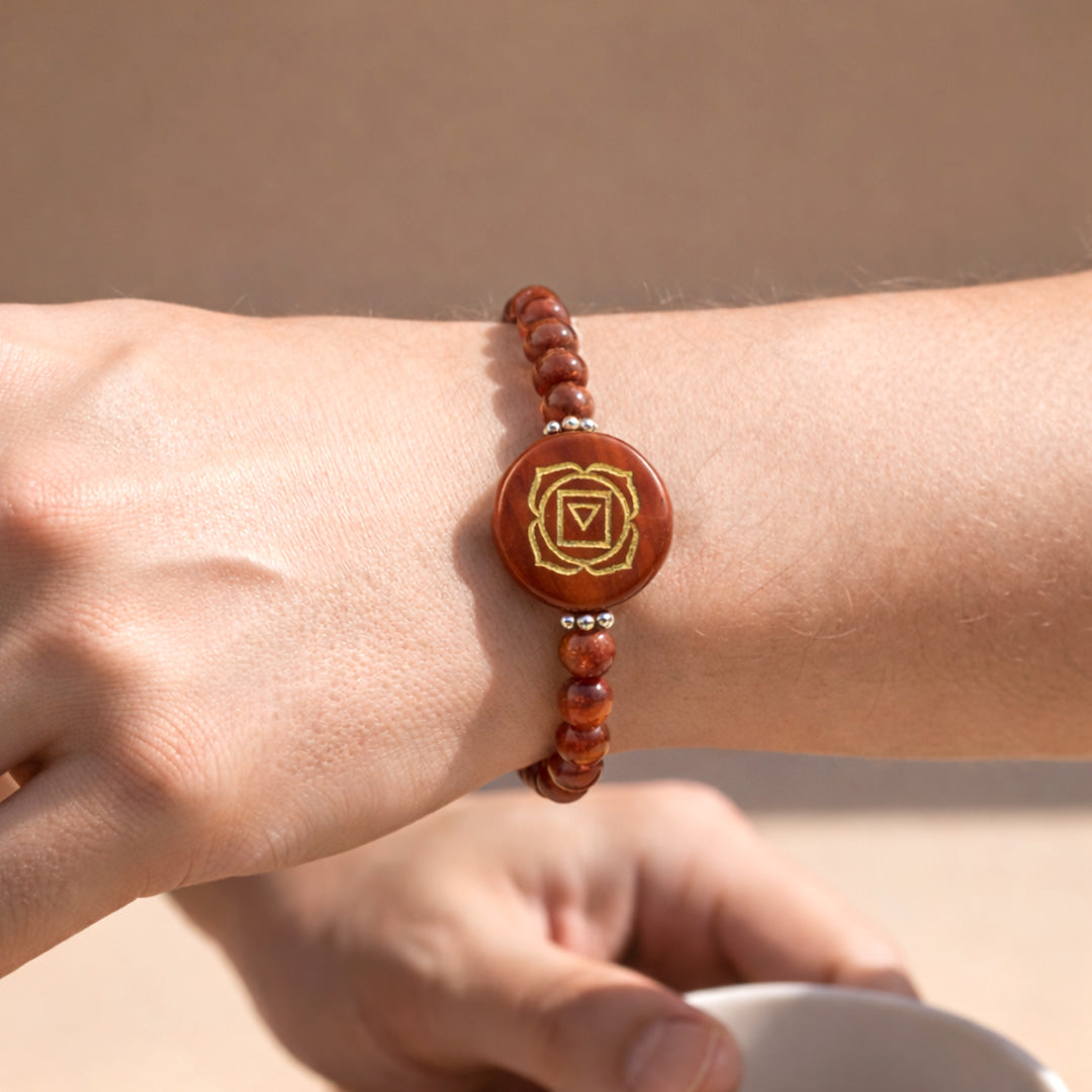 Red Jasper  Root chakra Bracelet - Abhimantrit & Certified