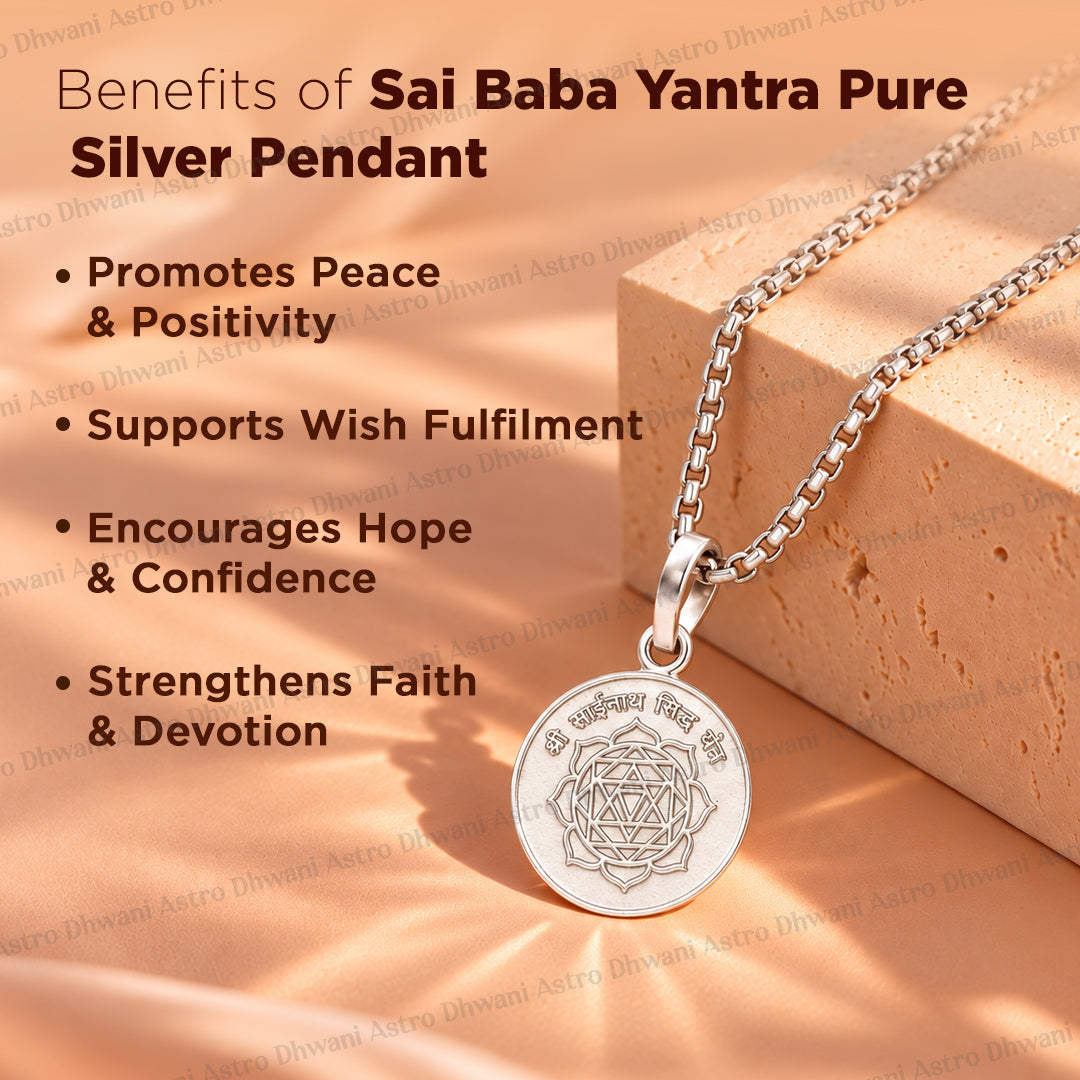 Sai Baba Yantra (Pure Silver) – Abhimantrit