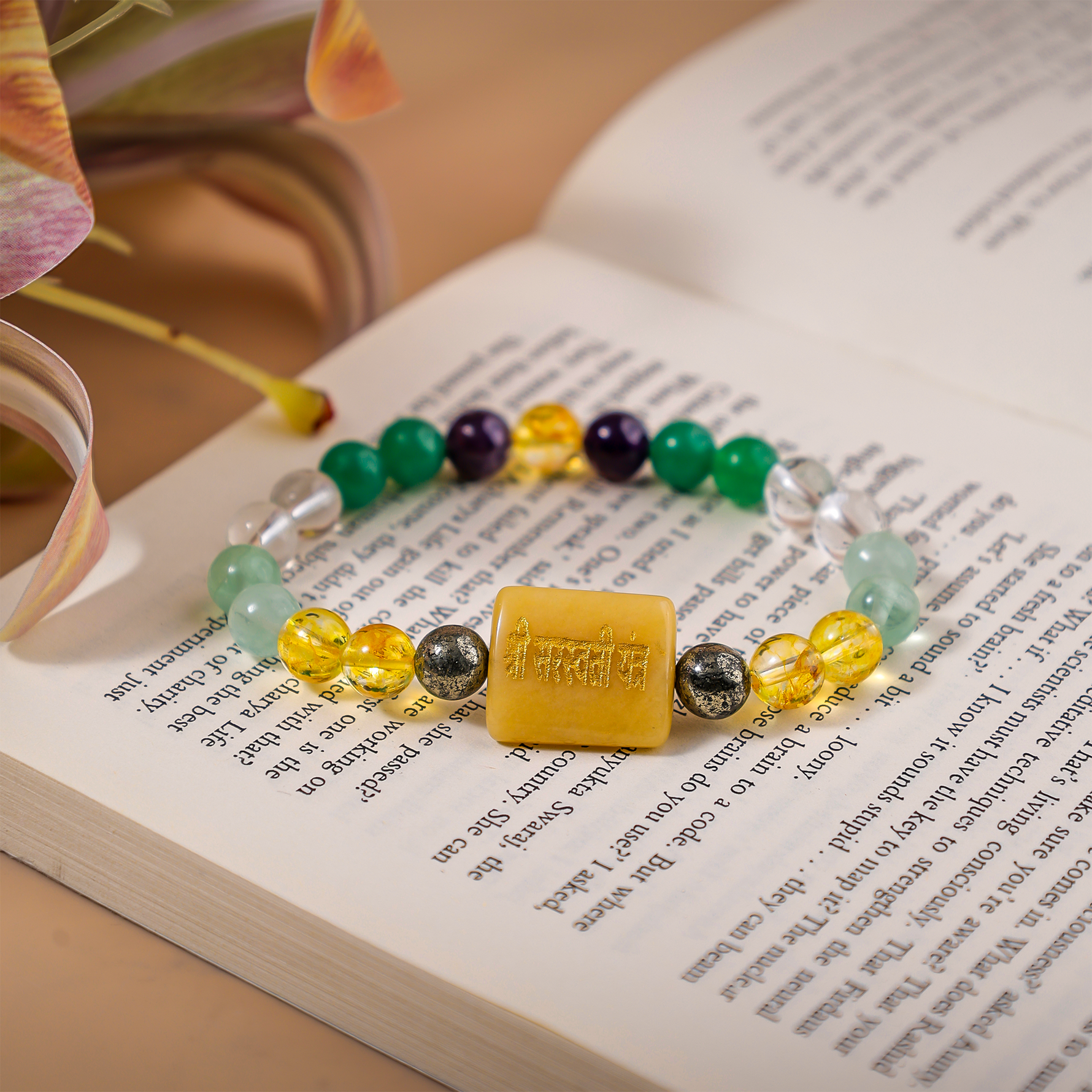 Saraswati Yantra Bracelet for Education, Job & Interview Success