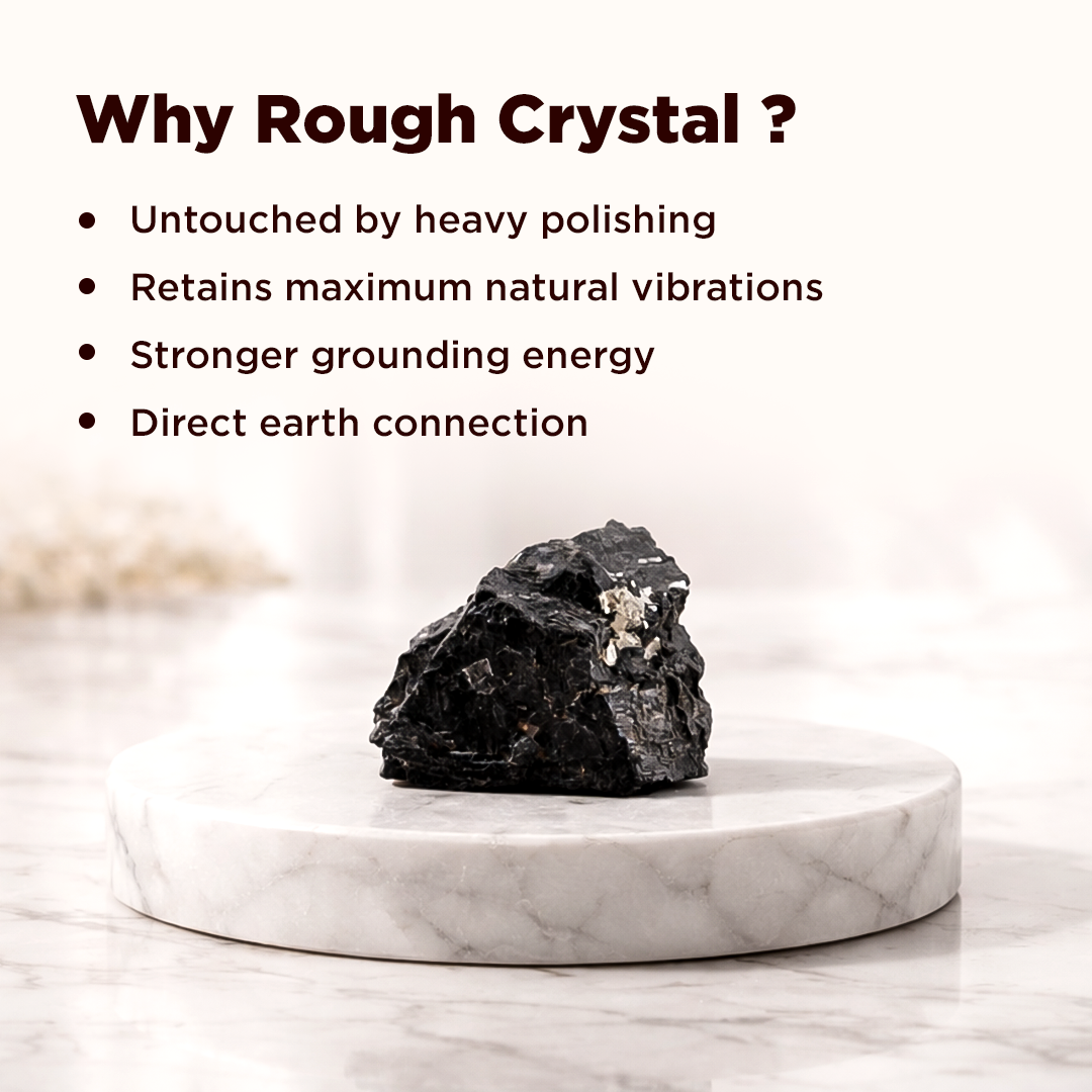 Tourmaline Rough Stone - Abhimantrit & Certified
