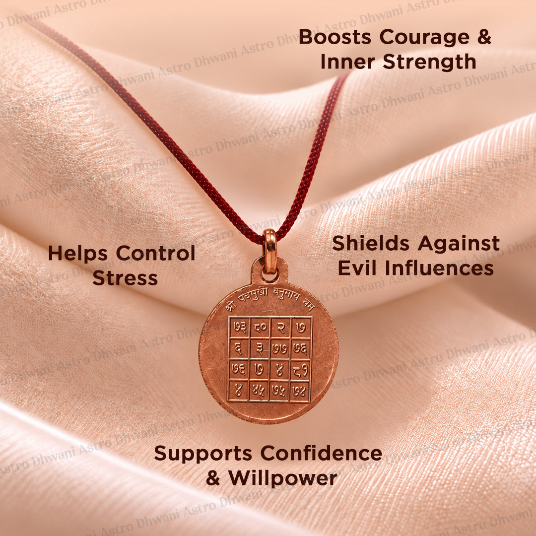 Copper Panchmukhi Hanuman Yantra For Protection Strength
