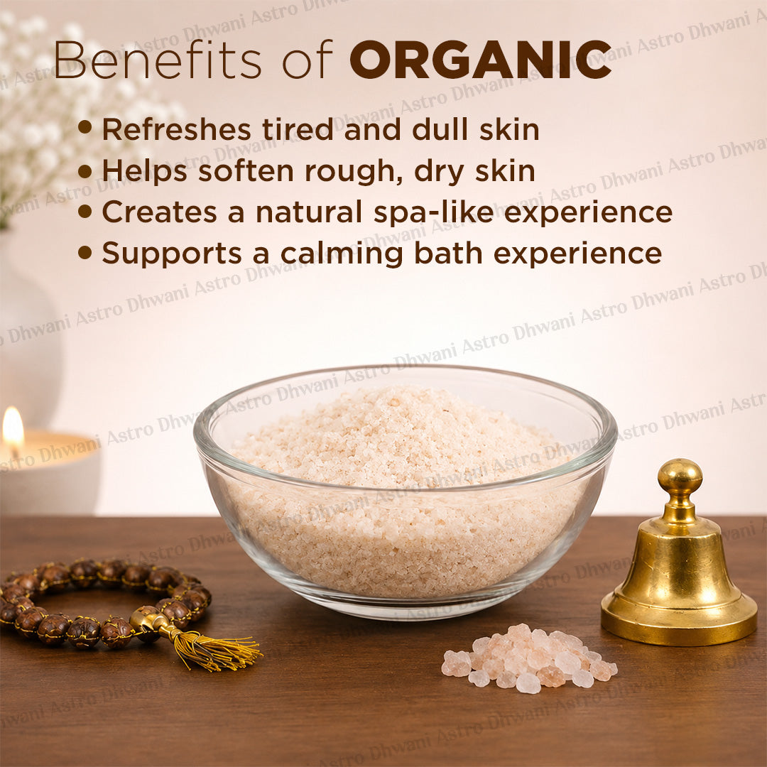 Organic Bath Salt | Aura Cleansing Bath Soak | Stress Relief Mineral Salt