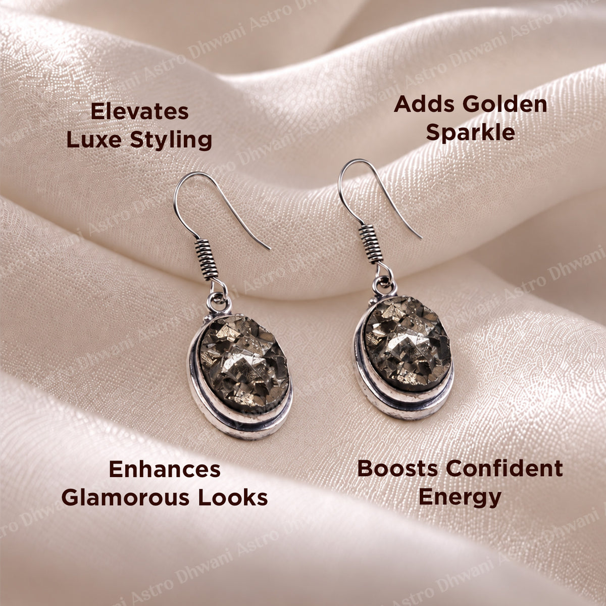 Pyrite Rich Girl Era Earrings - Abhimantrit