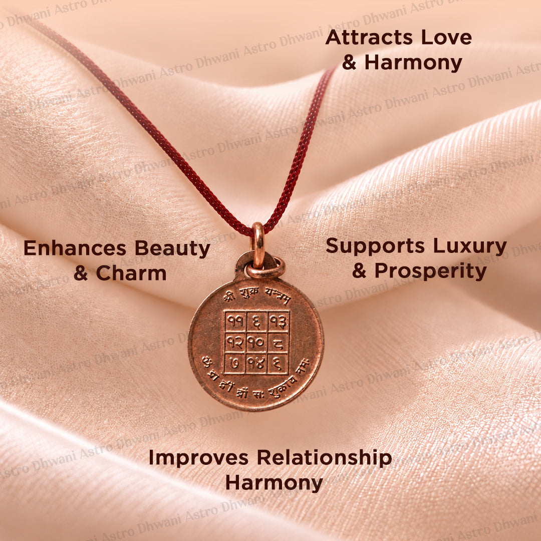 Copper Shukra Yantra For Love Prosperity Harmony