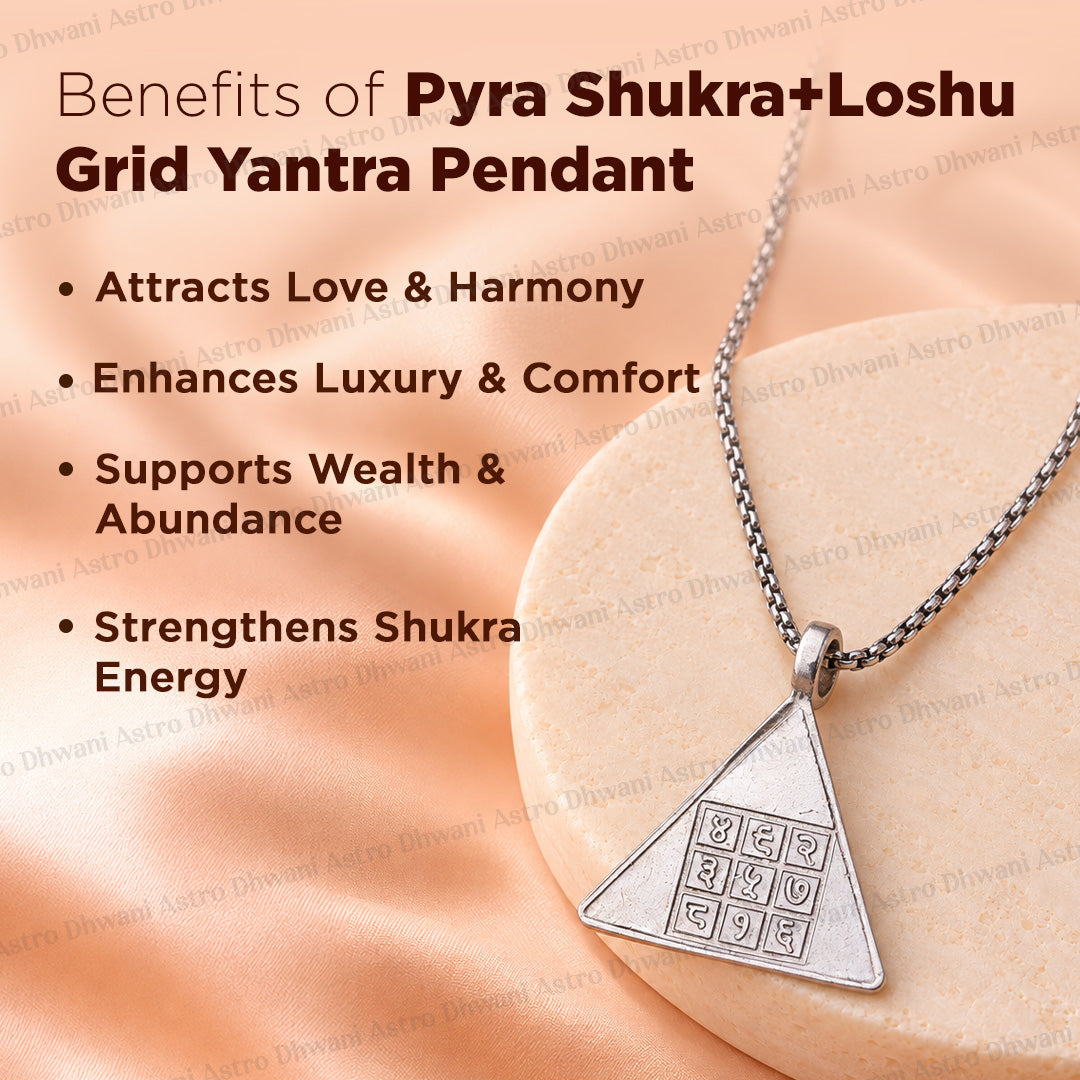 Pyra Shukra With Loshu Grid Yantra Pendant