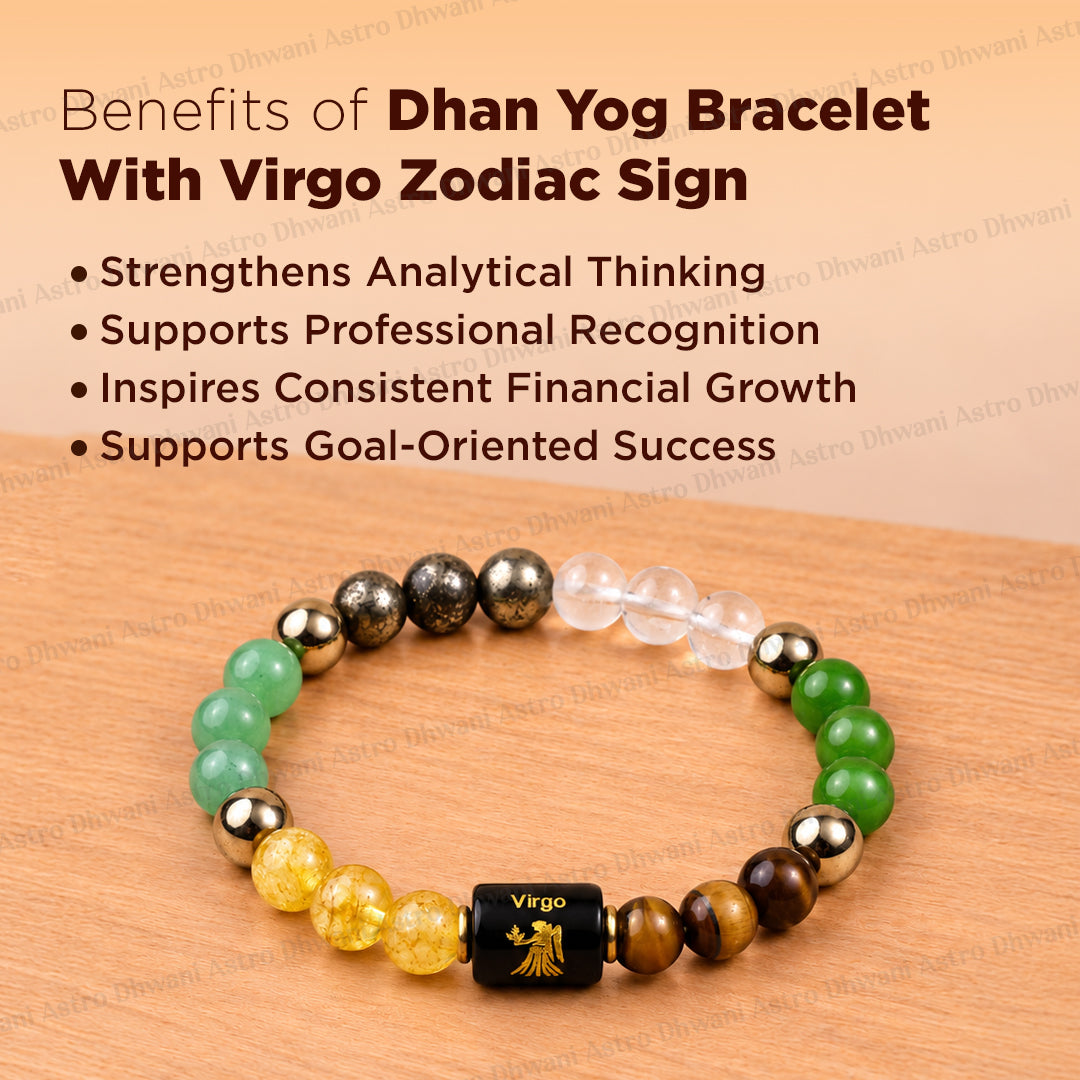 Dhan Yog Bracelet with Virgo ( कन्या ) Zodiac Sign