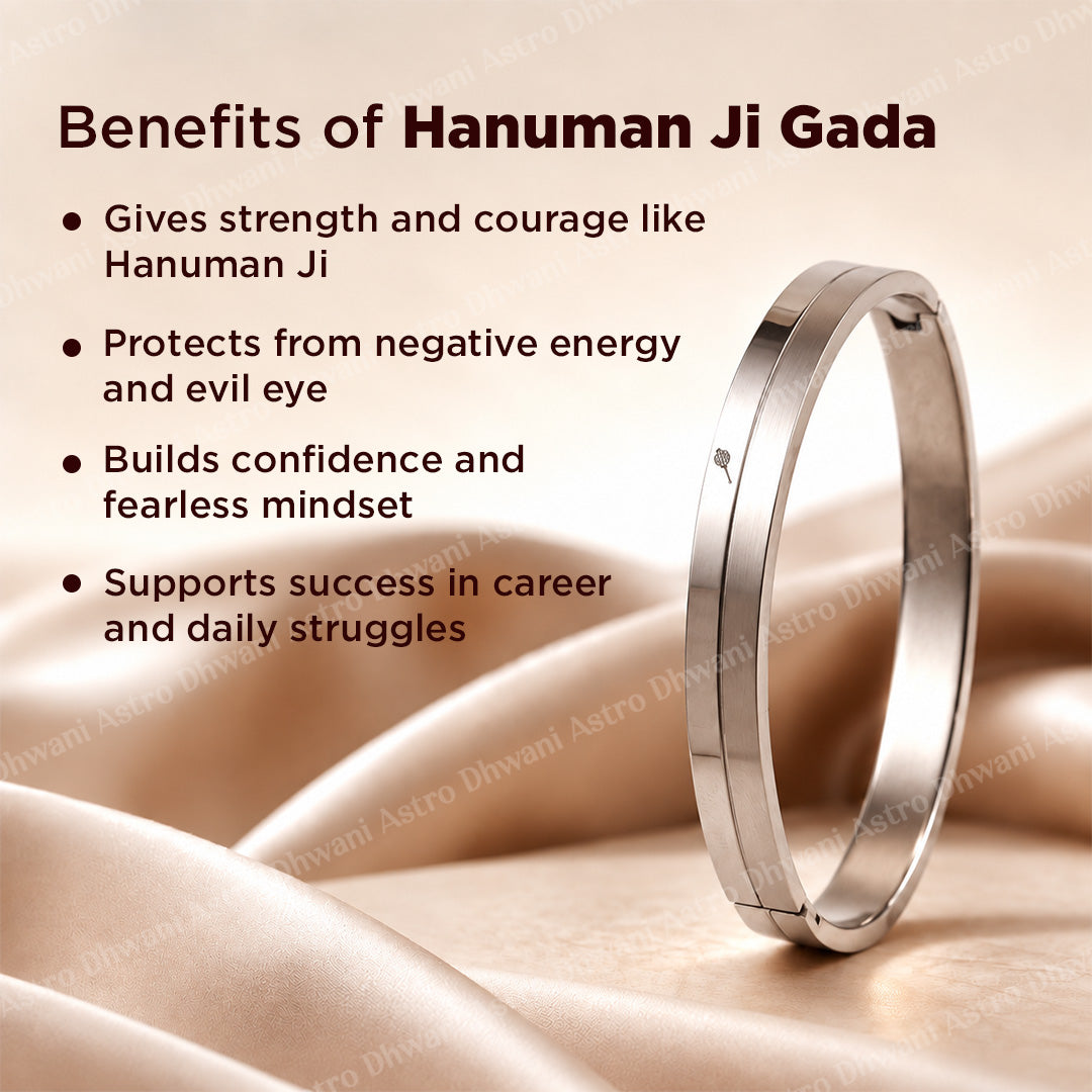 Hanuman Ji Gada Kada Igp silver Plated