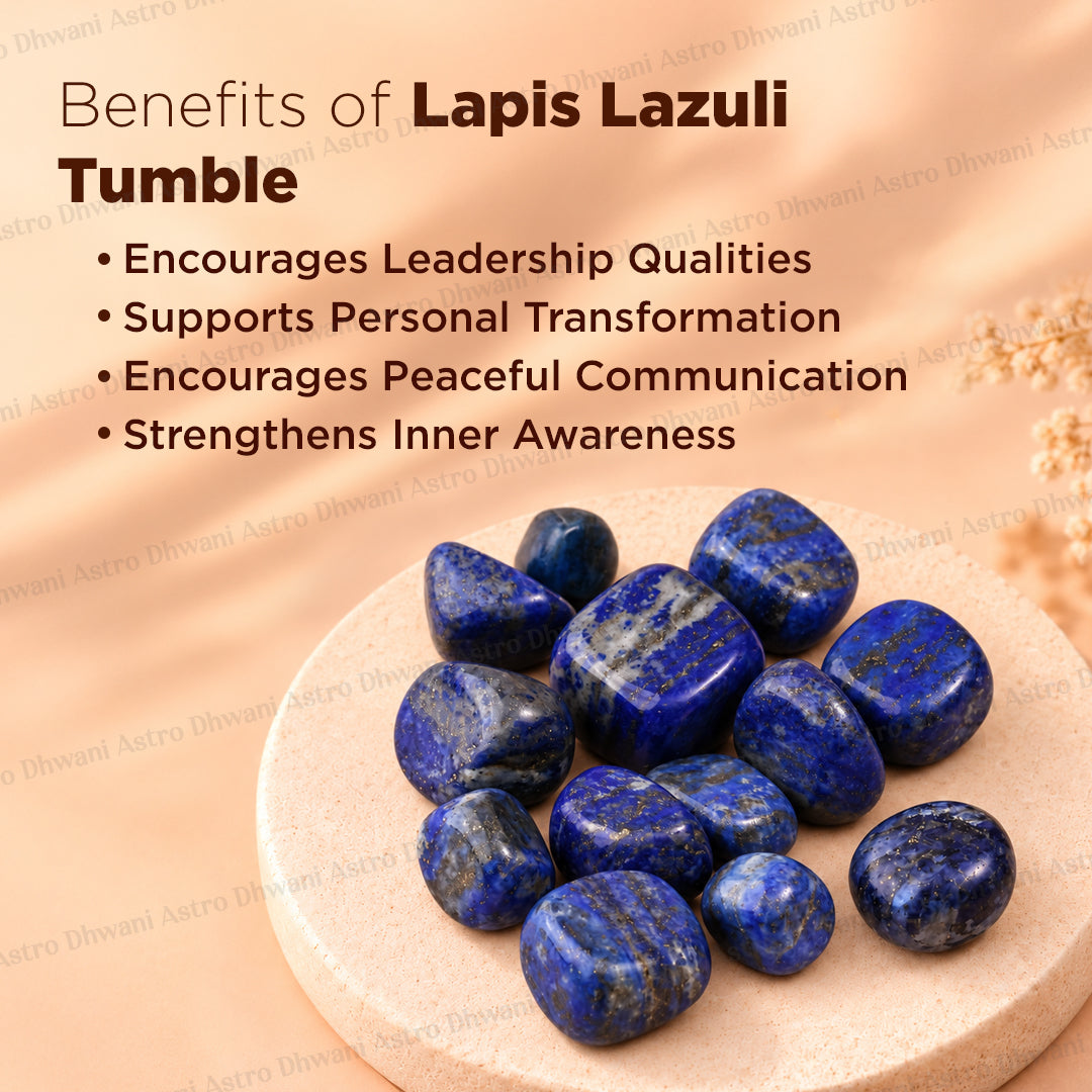 LAPIZ LAZULI TUMBLE ( Abhimantrit & Certified )