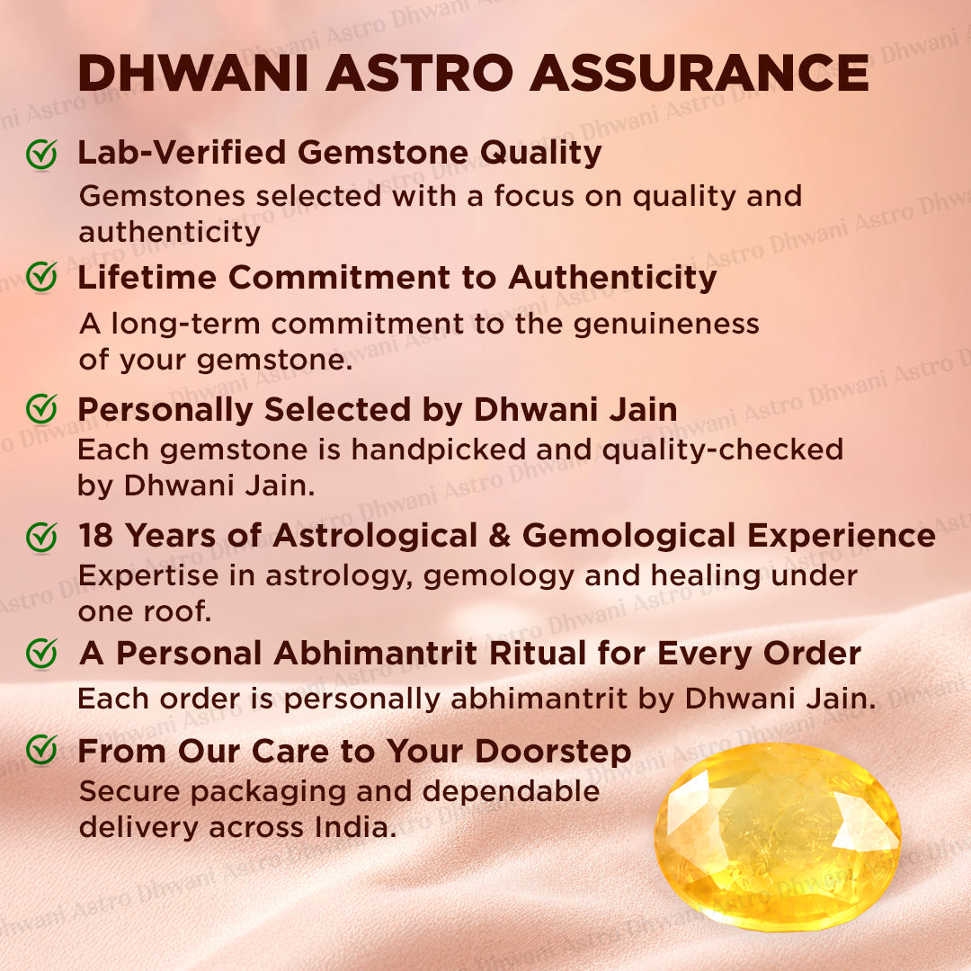 Yellow Sapphire ( Pukhraj )- 5.01 Carat