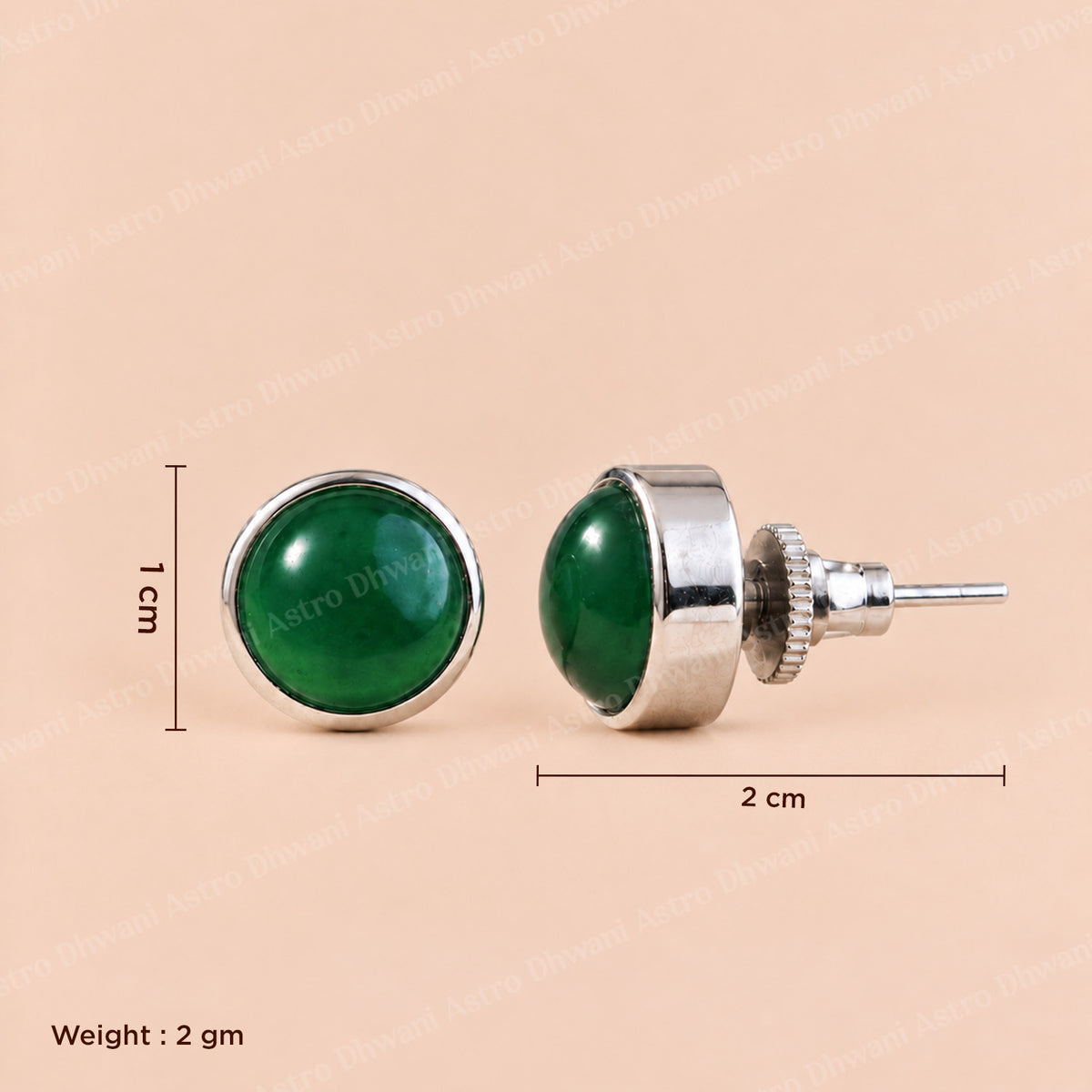 Green Gade Growth Earring - Abhimantrit