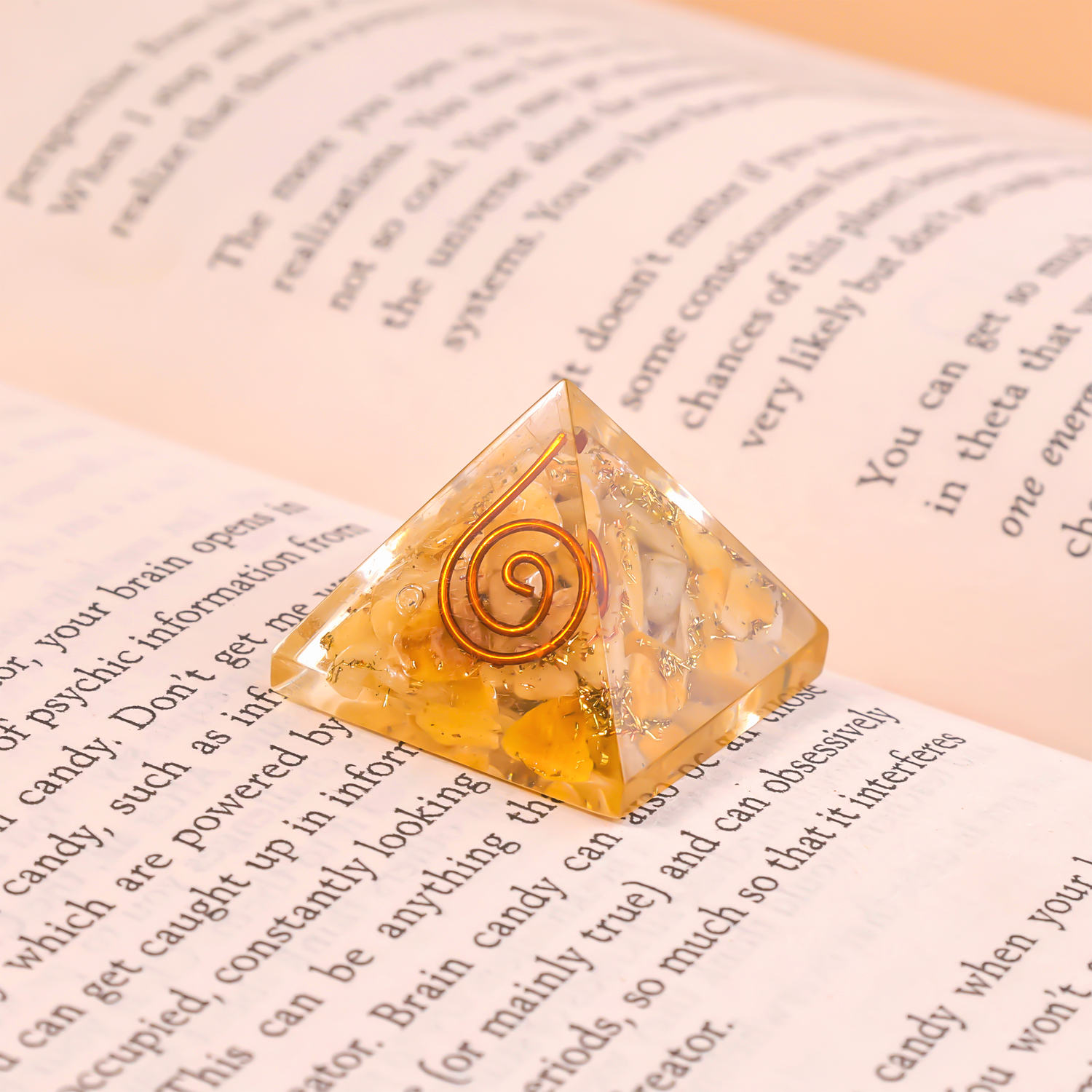 Yellow Citrine Pyramid 