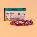 Attract Luck, Enhance Intuition, Improve Health & Skin: Amethyst Uncut Crystal Bracelet