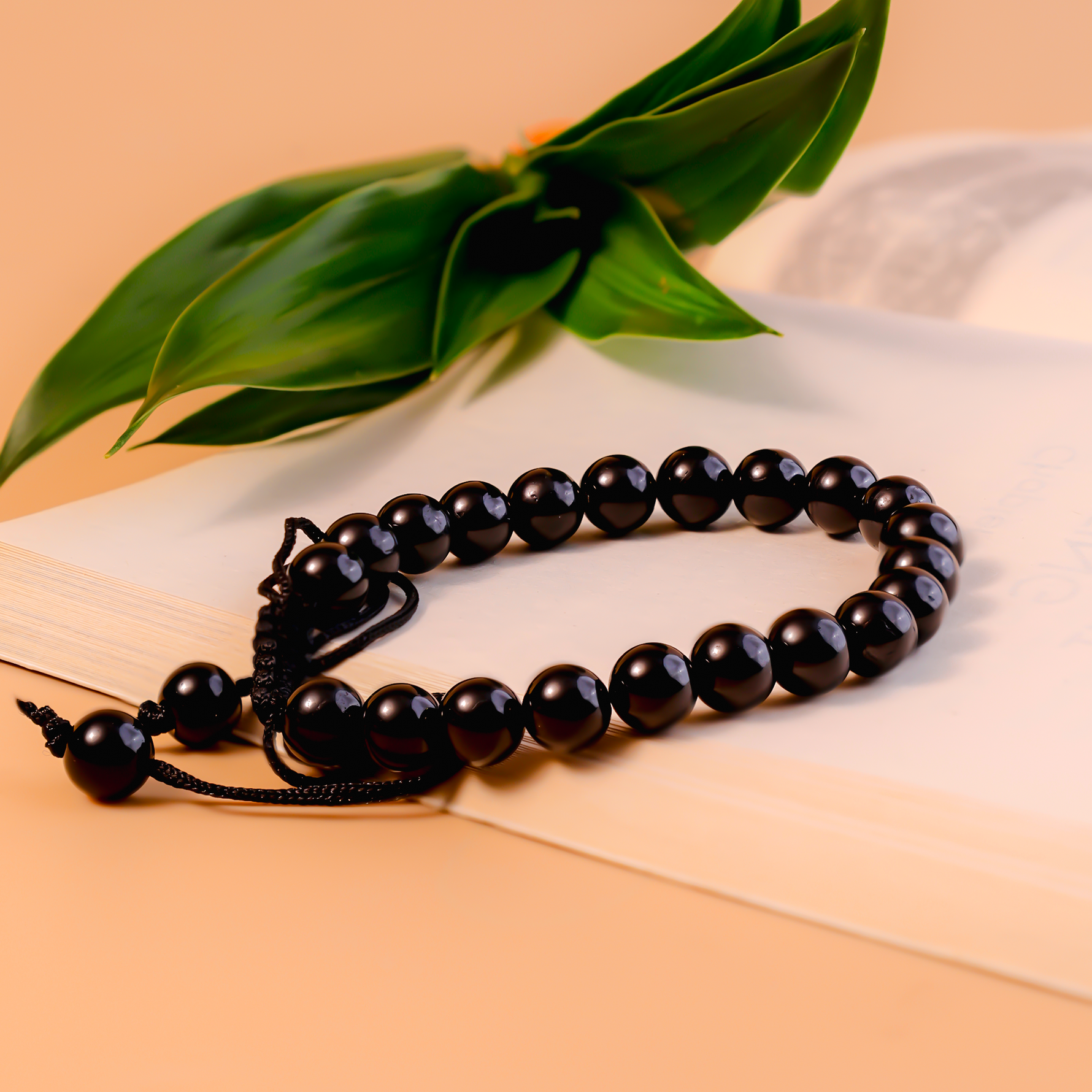 Protect from Psychic attacks & Negative Energy: Black Tourmaline Thread Bracelet - Abhimantrit & Certified