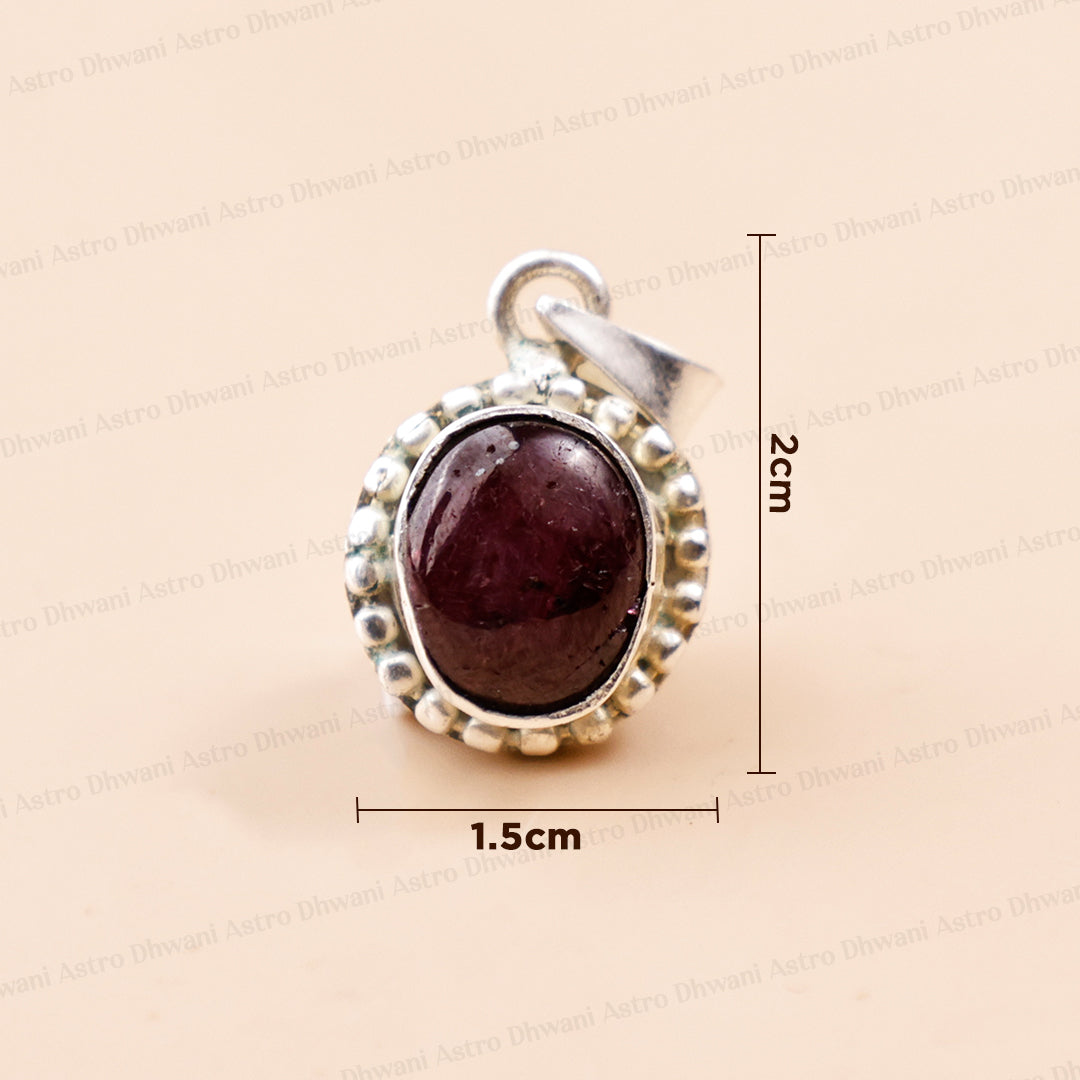 Ruby ( Manik ) Pendant