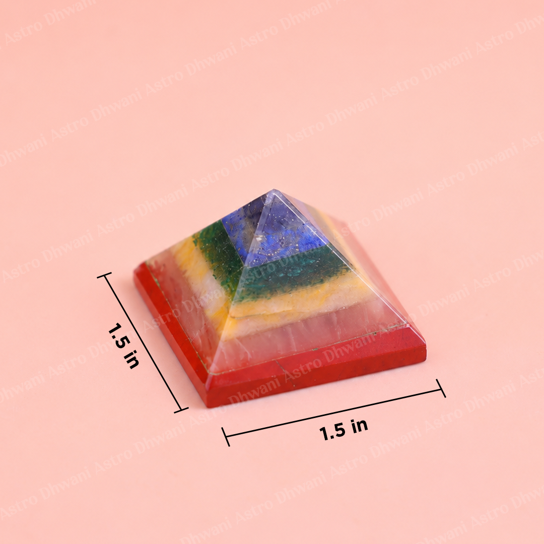Seven Chakra Pyramid - Abhimantrit & Certified