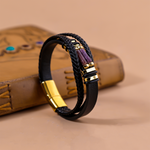 Amethyst Leather Bracelet 