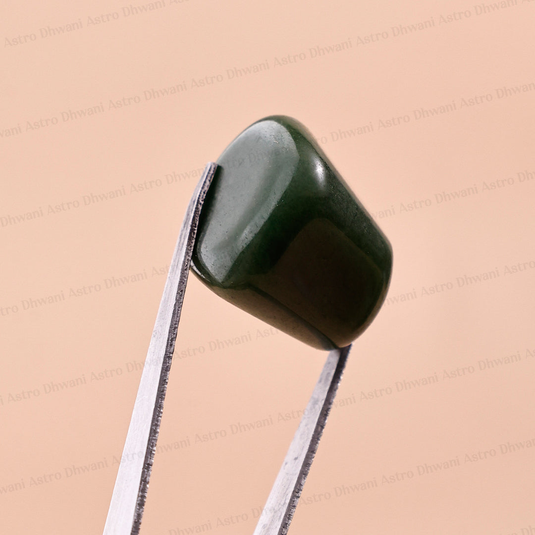 GREEN JADE TUMBLE ( Abhimantrit & Certified )