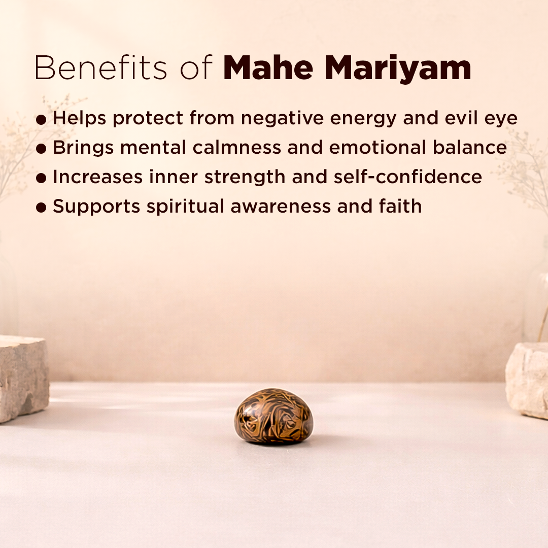 Mahe Mariyam Rough Stone - Abhimantrit & Certified