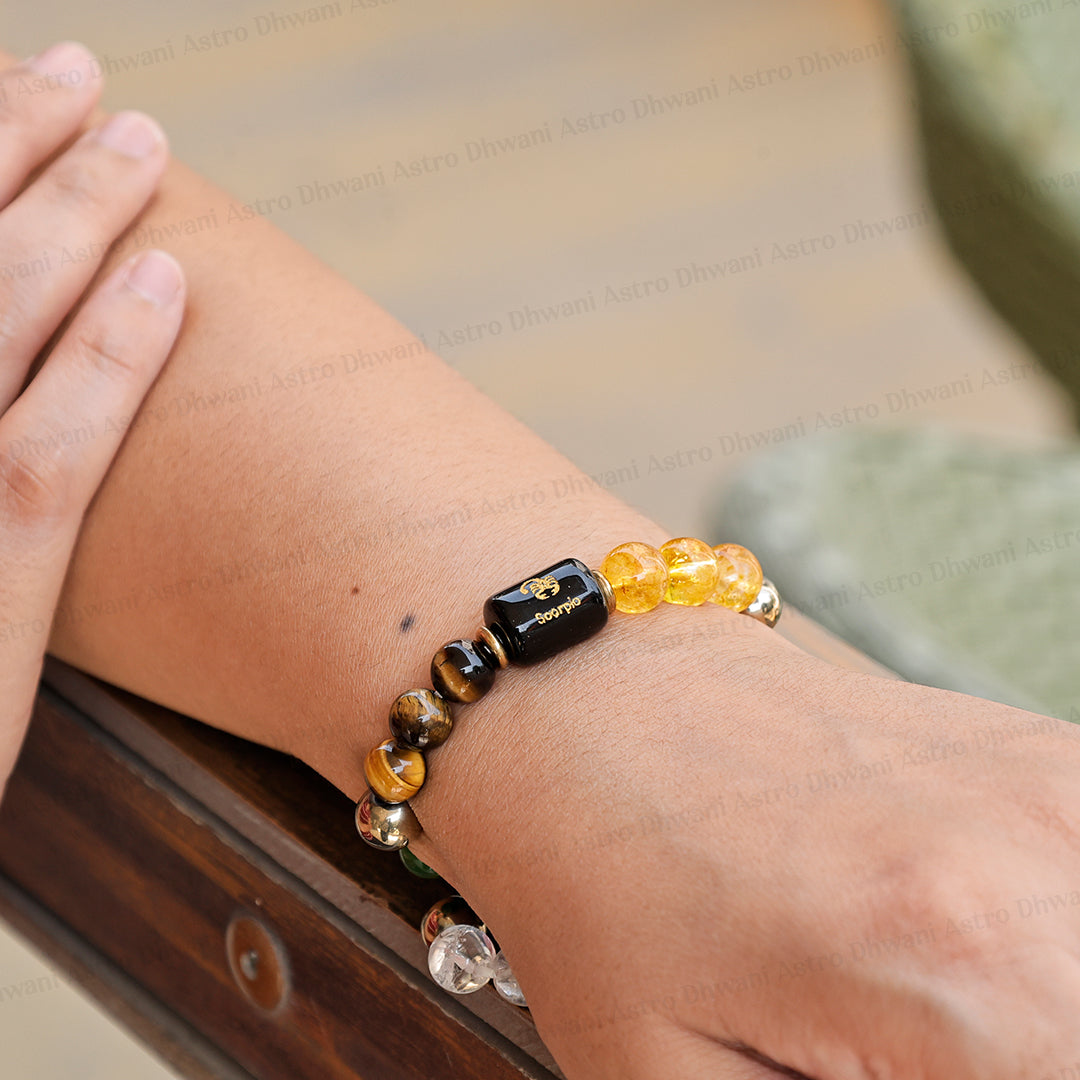 Dhan Yog Bracelet with Scorpio ( वृश्चिक ) Zodiac Sign