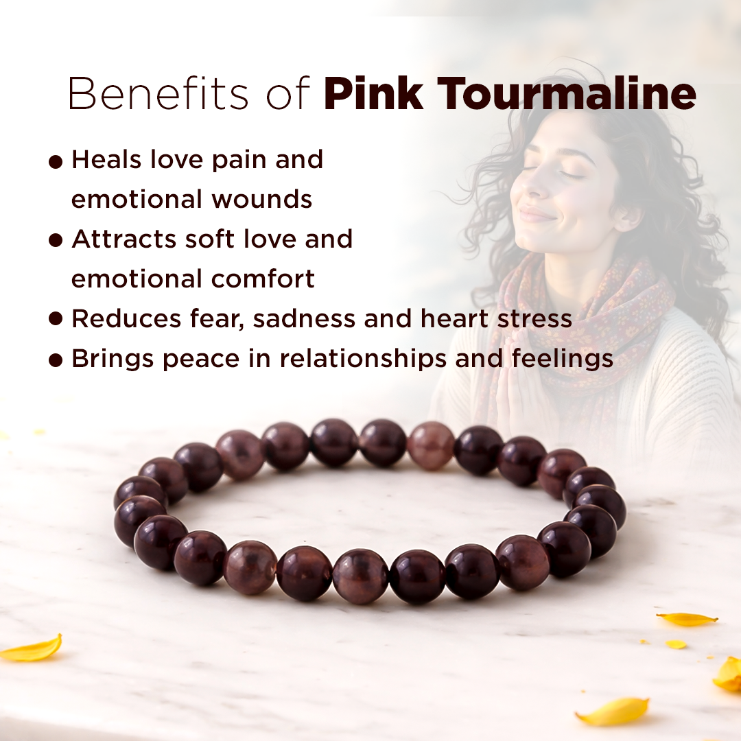 Pink Turmaline Bracelet For Heal Mentally and Emotionally
