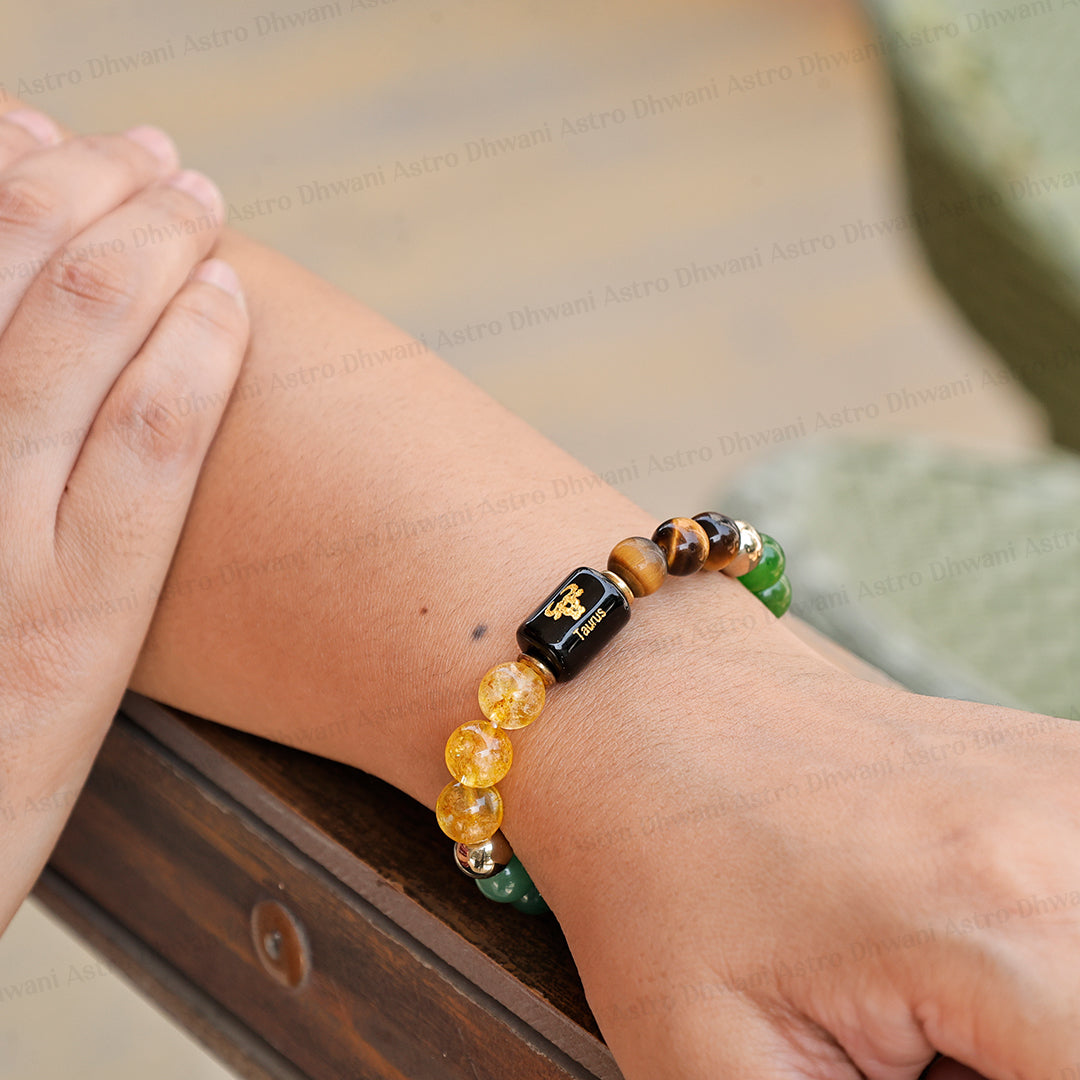 Dhan Yog Bracelet with Taurus ( वृषभ ) Zodiac Sign