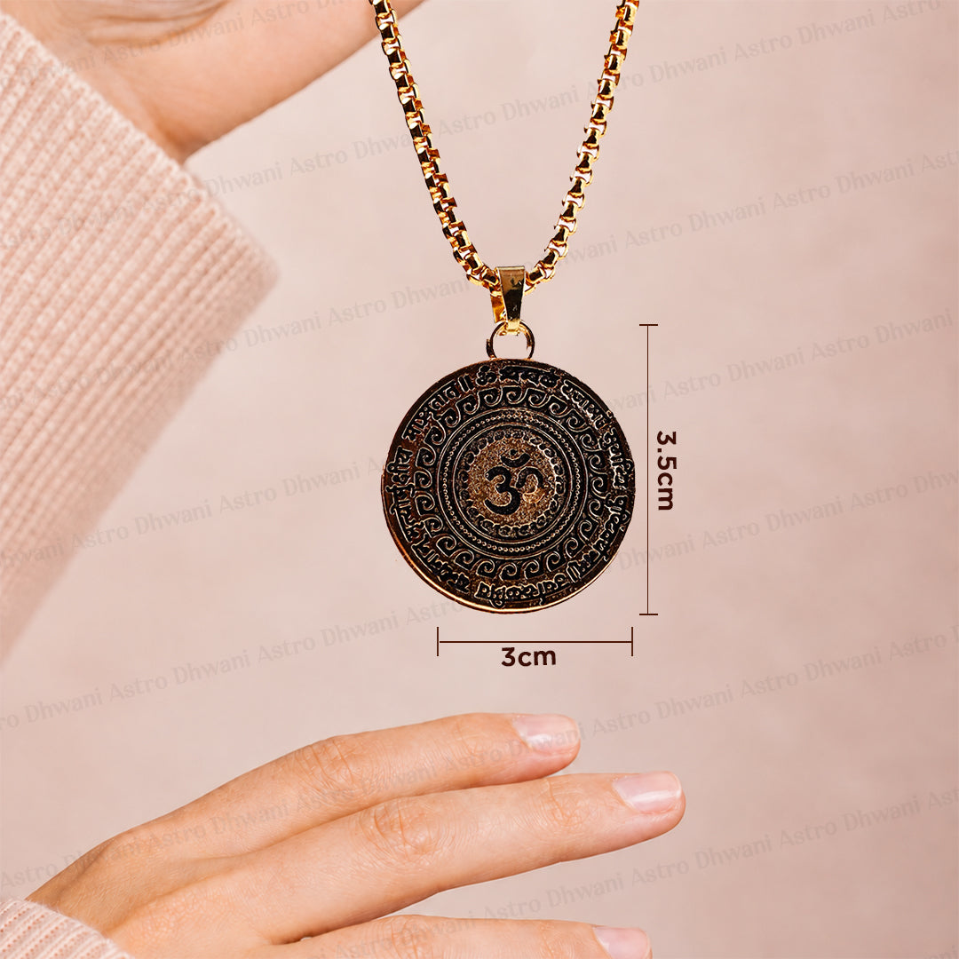 Om Mahamrityunjaya Mantra Pendant (Blessing & Protection) - Abhimantrit