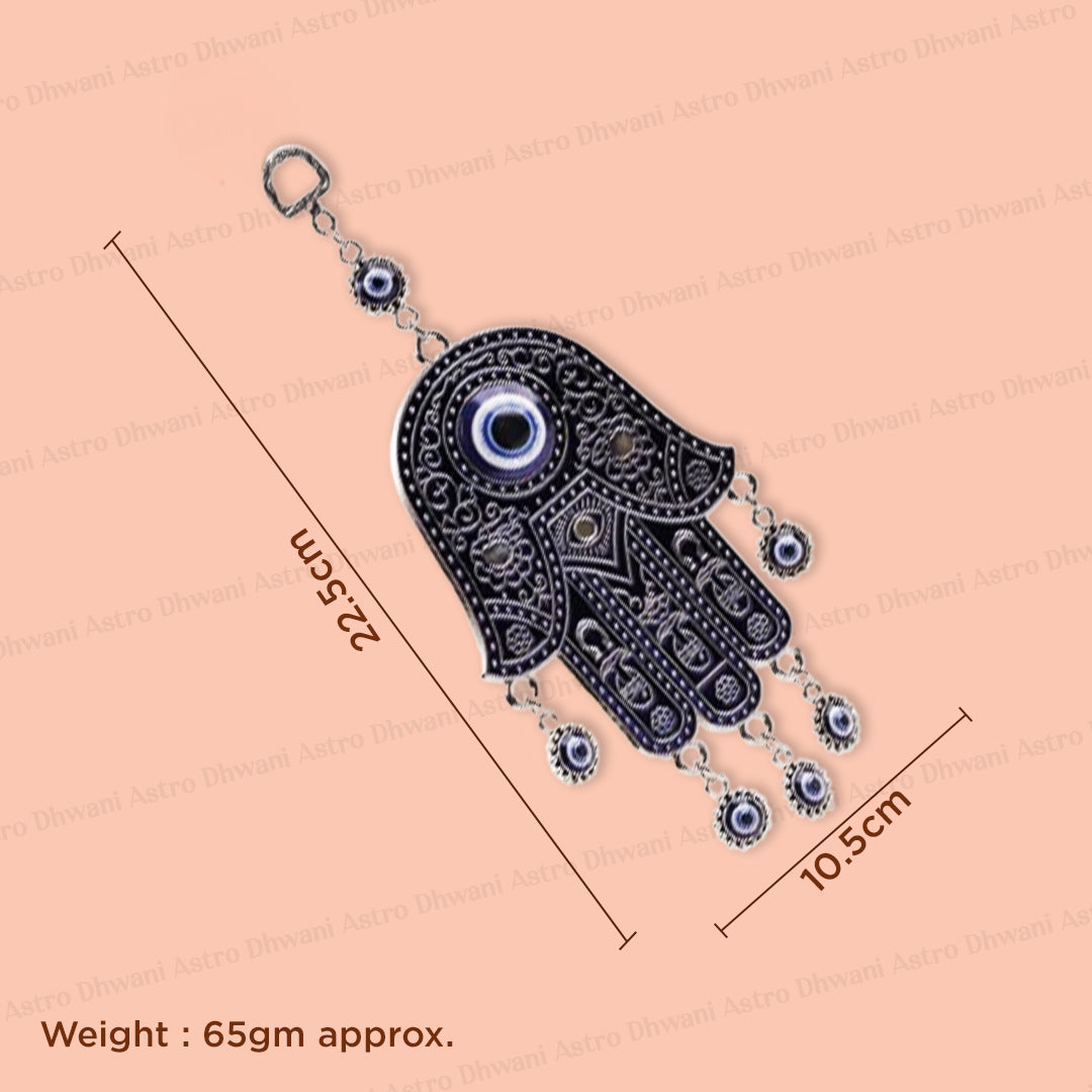 Big Hamsa Hand with Evil Eye Hanging - Abhimantrit