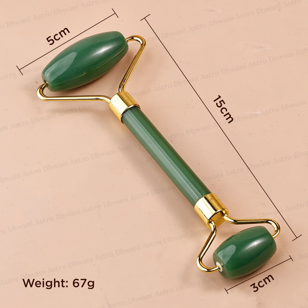 Green Jade Face Roller - Abhimantrit & Certified