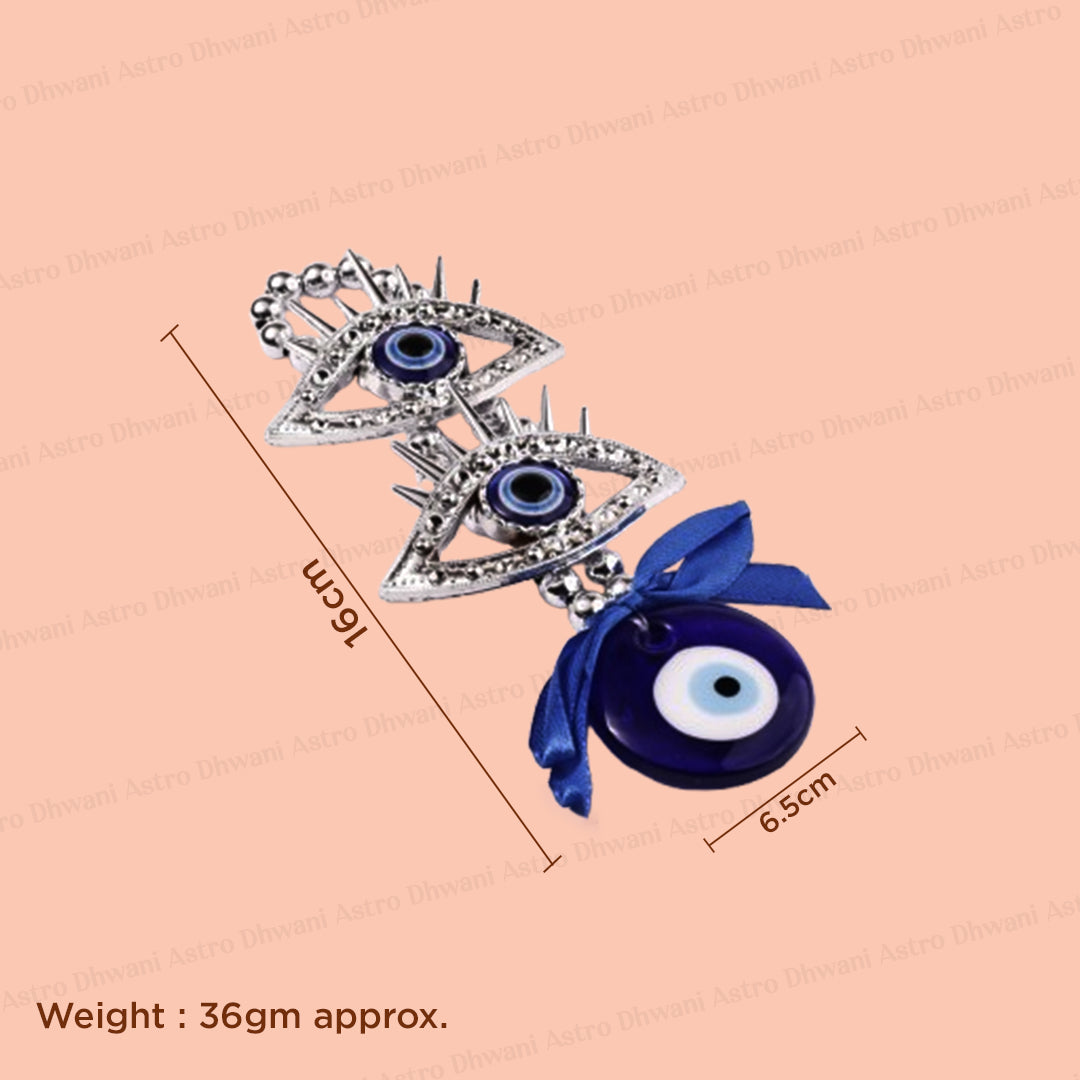 2 Eyelash with Evil Eye Hanging - Abhimantrit