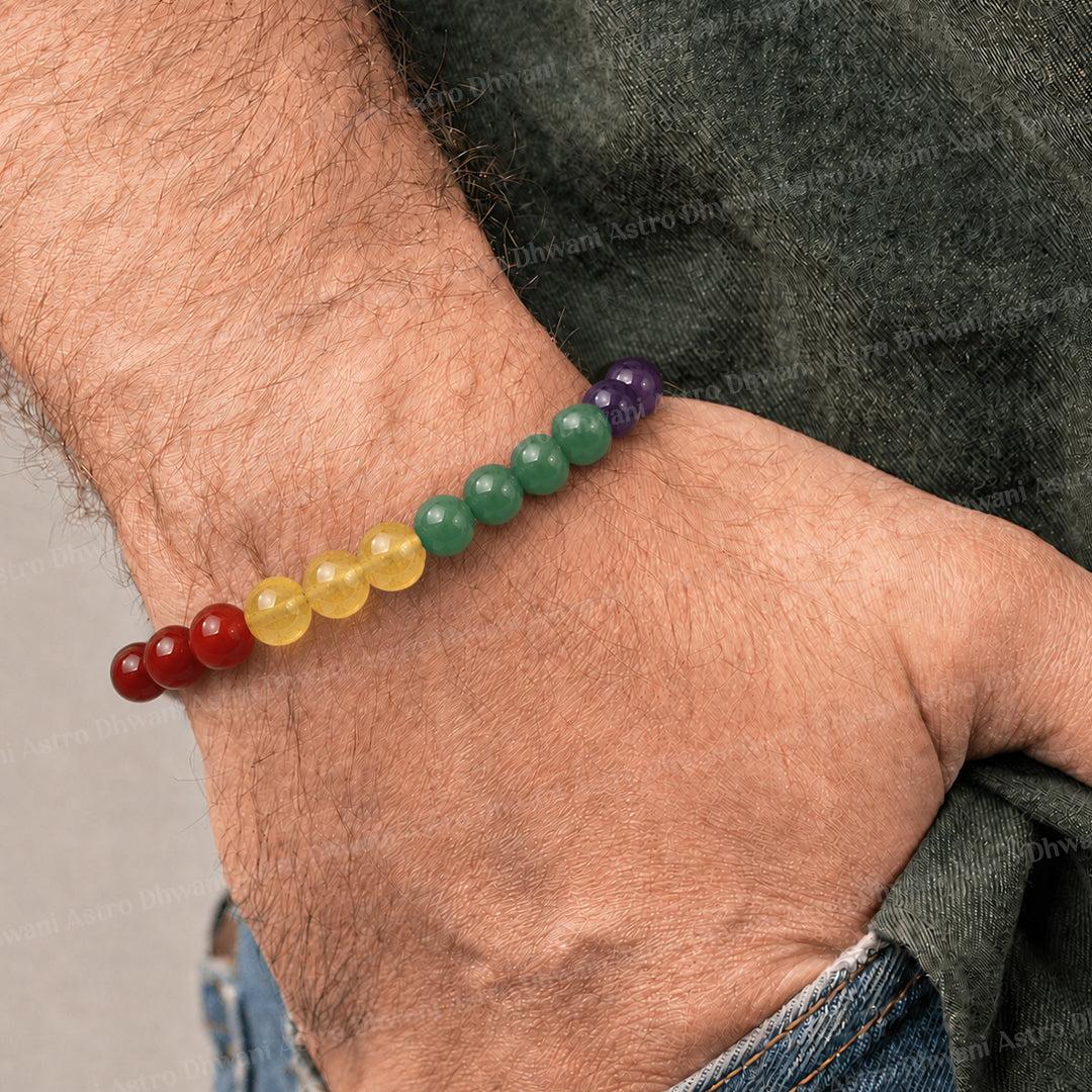 Seven Chakra Bracelet - Abhimantrit & Certified