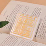 Shree Nav Grah Yantra On Selenite Plate