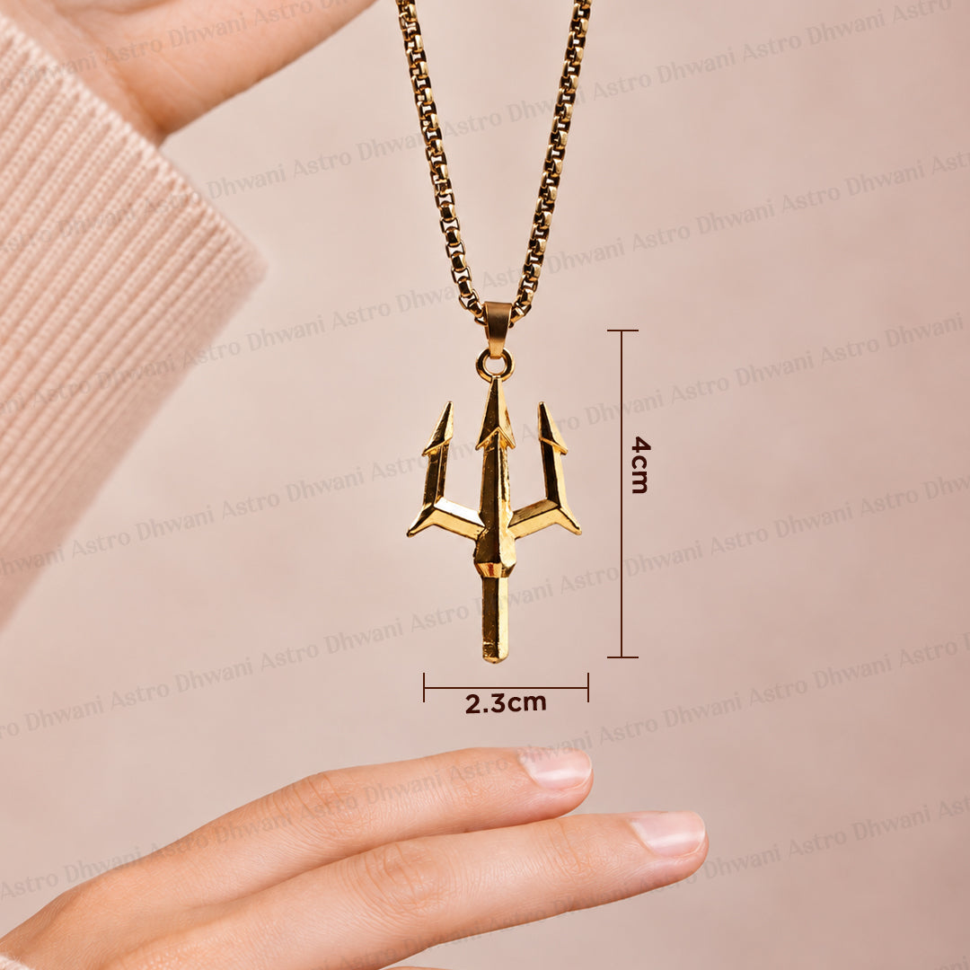 Bholenath Trishul Pendant (Blessing & Protection) - Abhimantrit