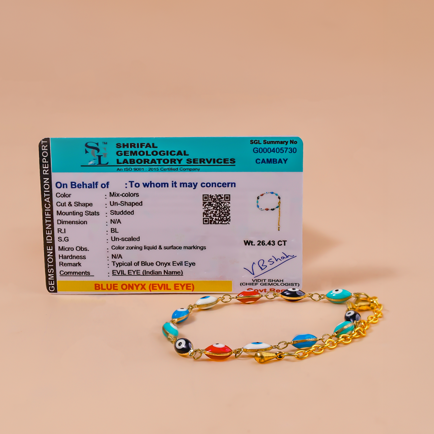 Multicolor Evil Eye Anklets