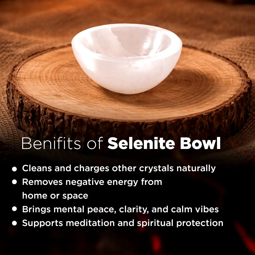 Selenite Bowl - Abhimantrit