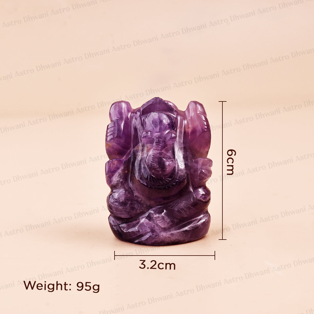 Amethyst Ganesha - Abhimantrit