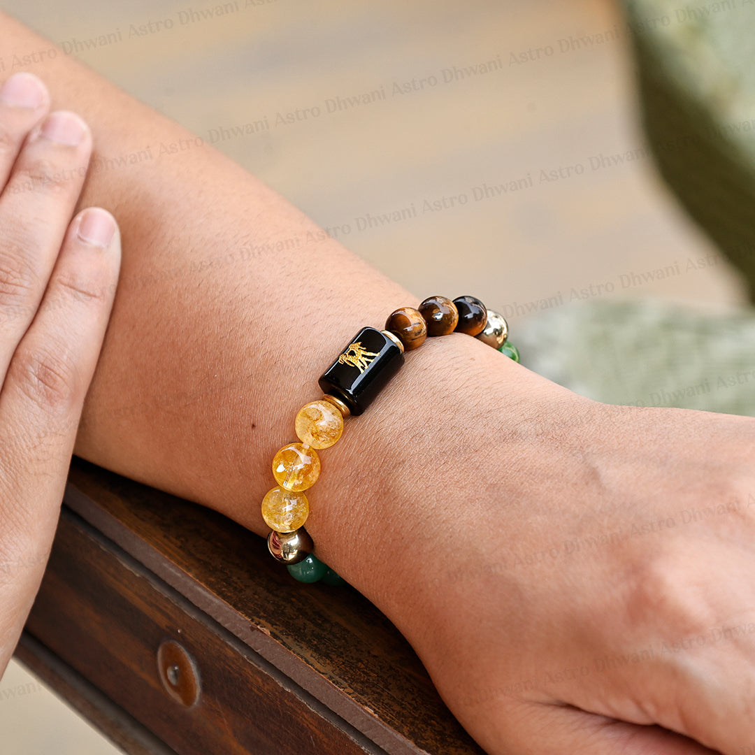 Dhan Yog Bracelet with Gemini ( मिथुन) Zodiac Sign