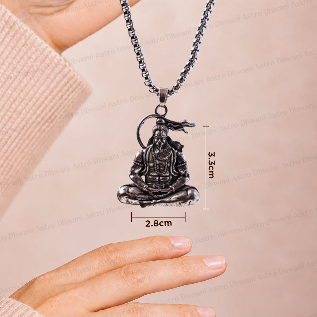 Meditating Hanuman Ji Pendant (Blessing & Protection) - Abhimantrit