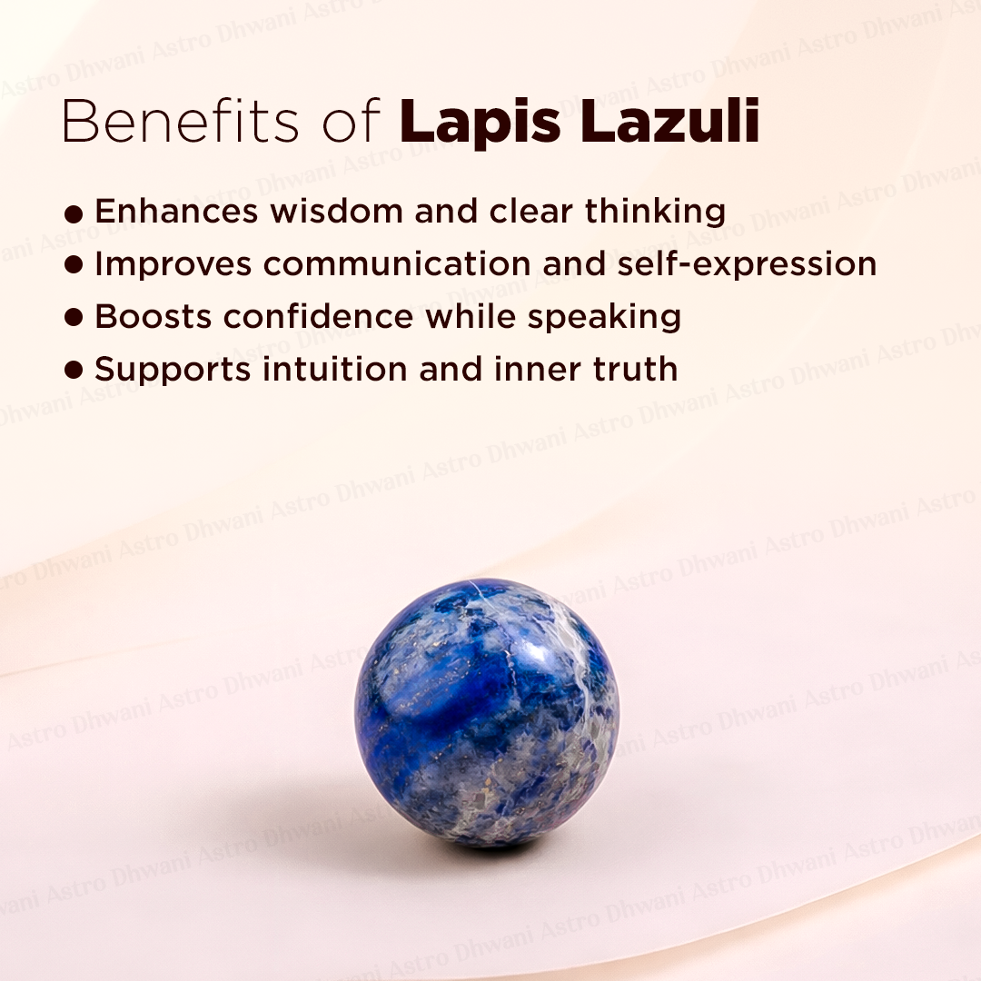 Lapis lazuli Crystal Ball for Spiritual Growth, Wisdom & Inner Awareness