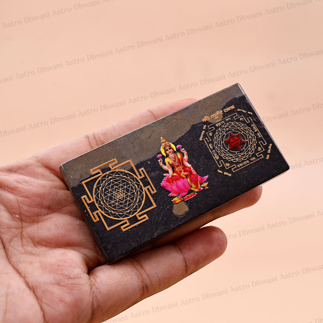 Shree Laxmi Kuber Kripa Pyrite Yantra Abhimantrit