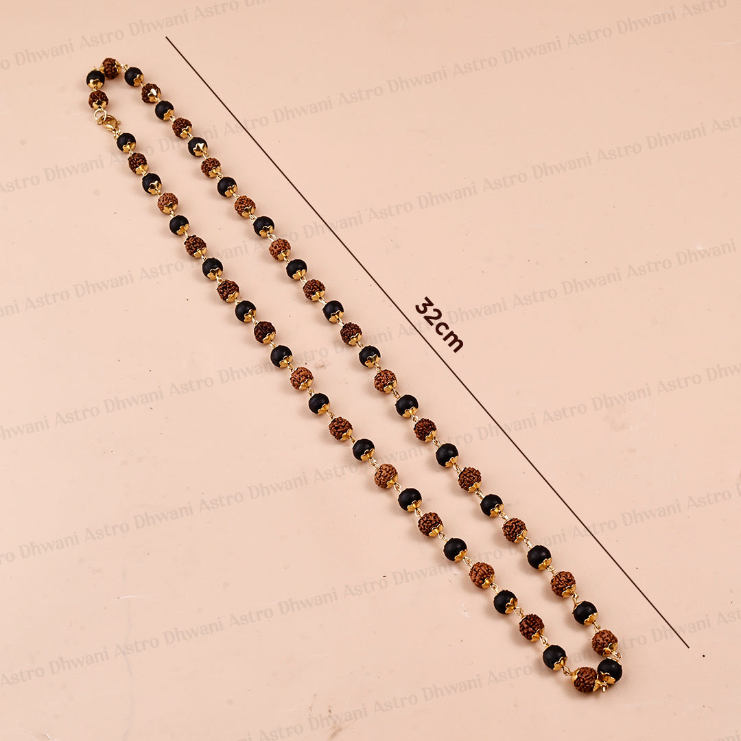 Golden Karungali Rudraksha Jap Mala