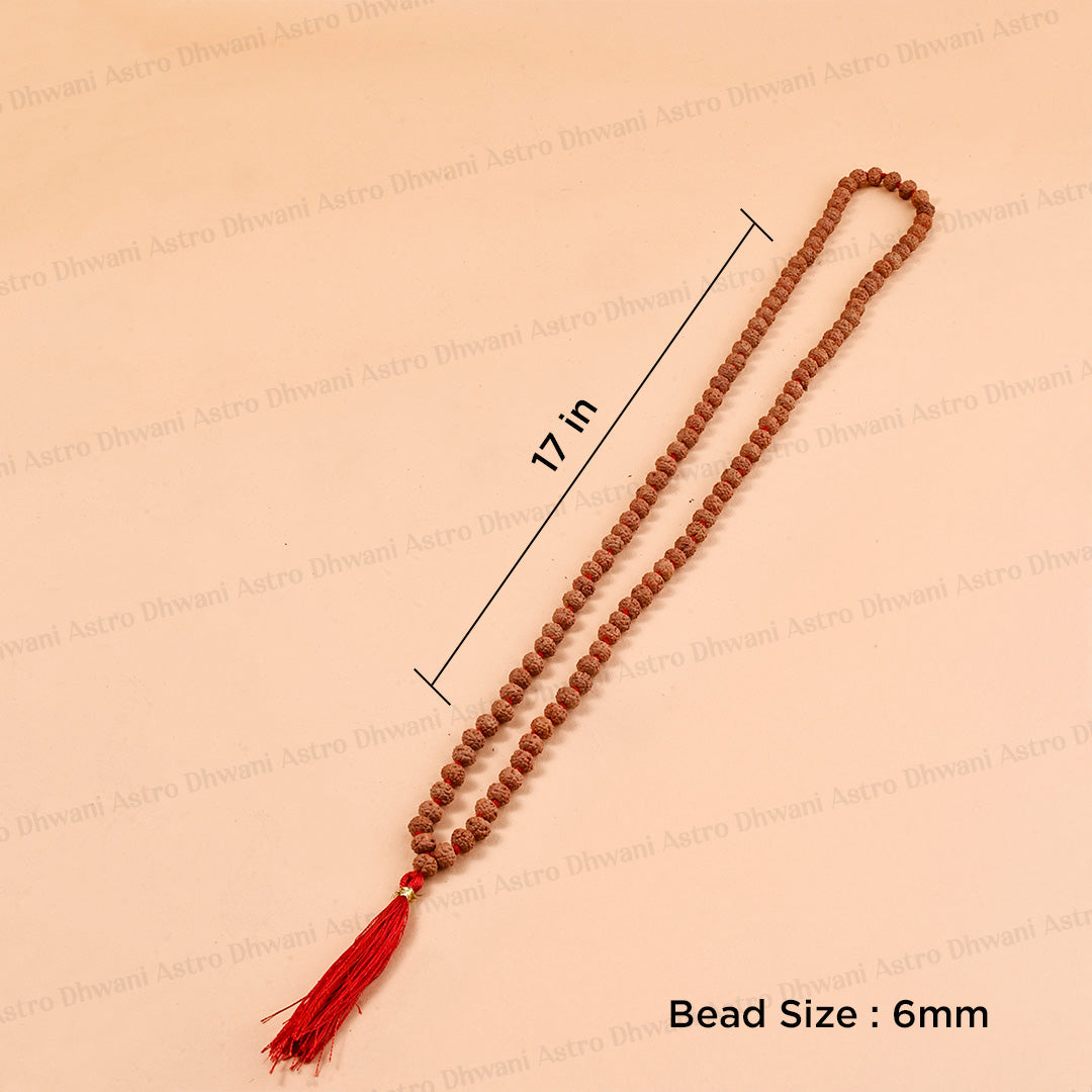 7 Mukhi Rudraksha Mala – Sacred Spiritual Necklace for Prosperity, Meditation & Inner Balance