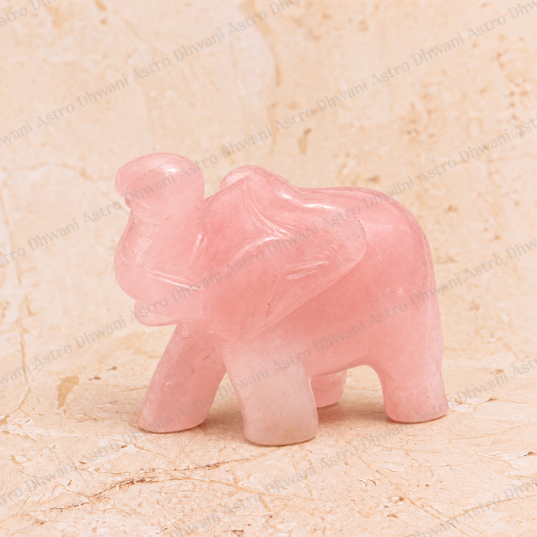 Rose Quartz Devine Elephant