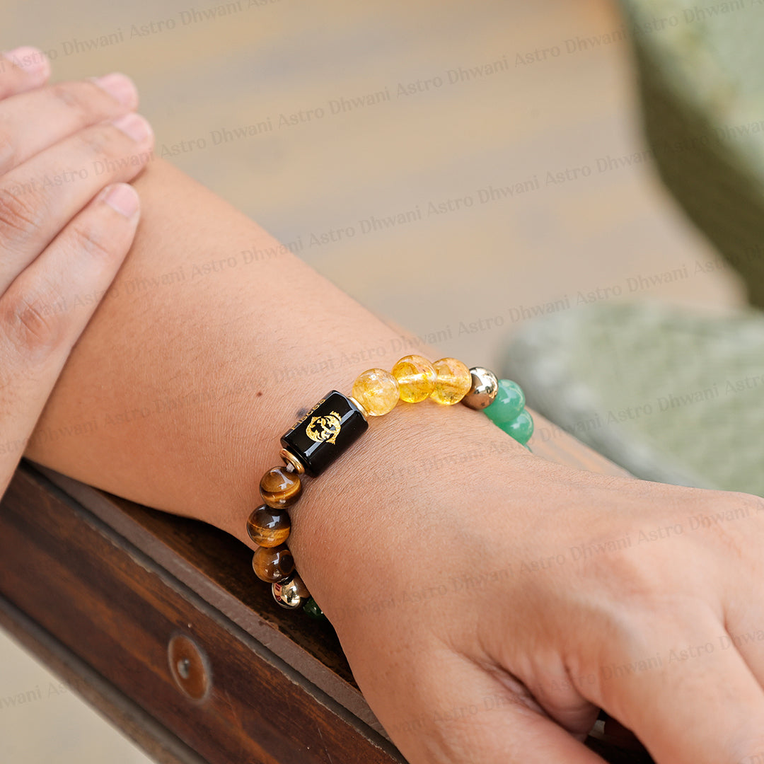 Dhan Yog Bracelet with Pisces ( मीन ) Zodiac Sign