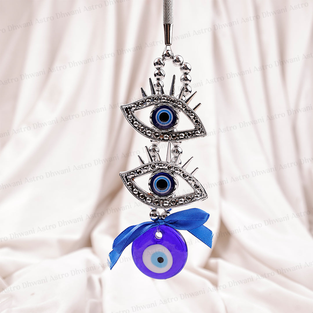 2 Eyelash with Evil Eye Hanging - Abhimantrit
