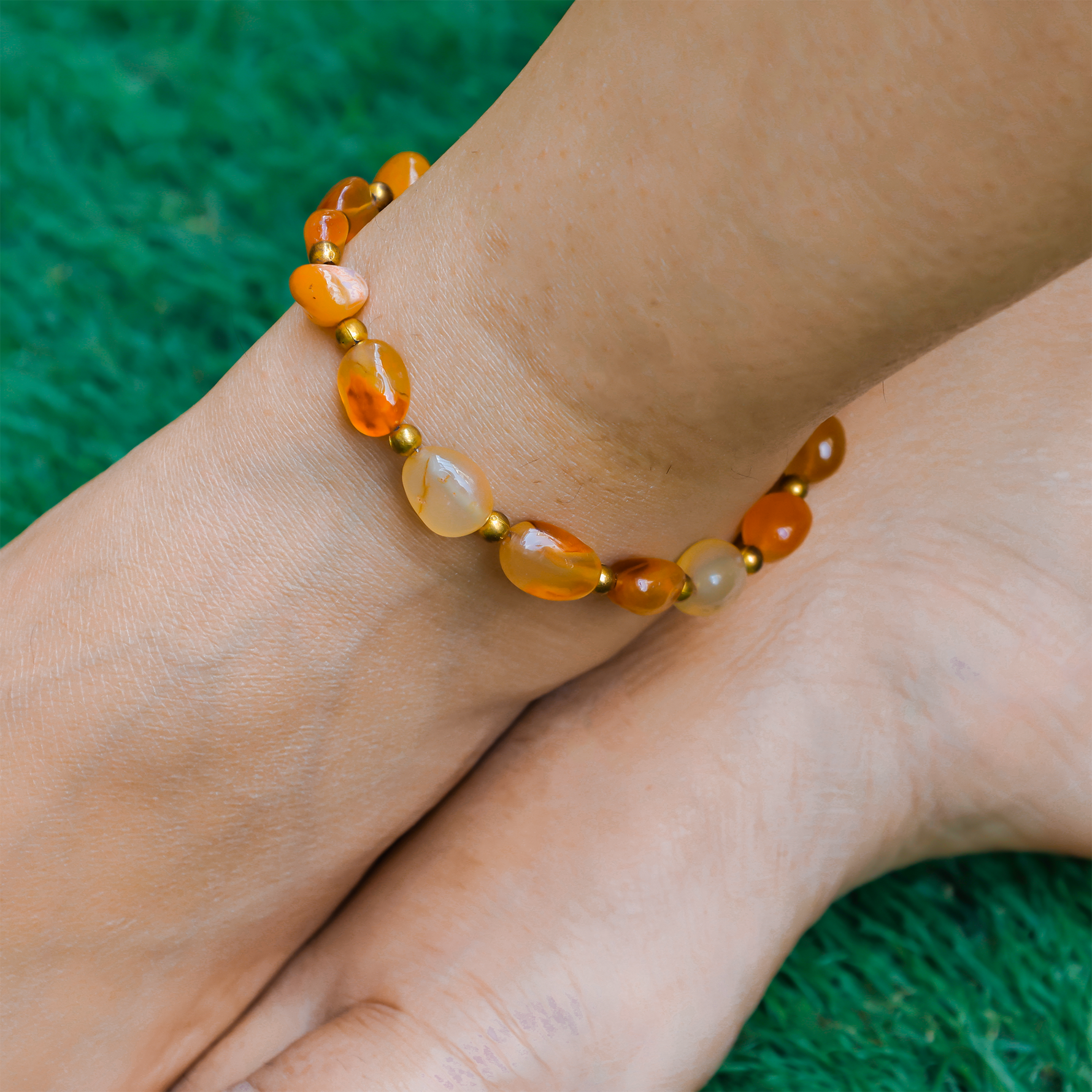Natural Carnuiuian Anklets -Abhimantrit & Certified