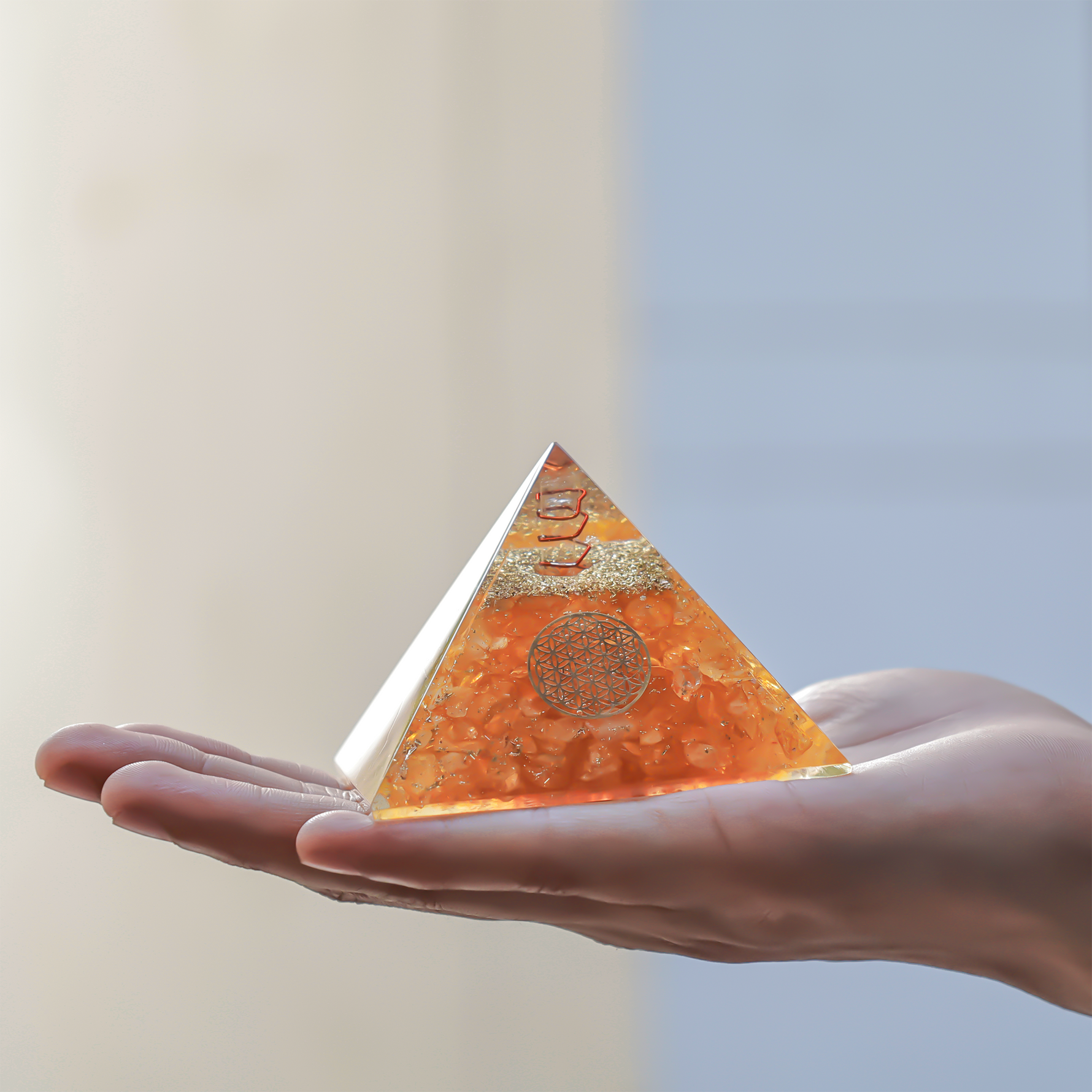 Yellow Citrine PyramidYellow Citrine Crystal Pyramid
