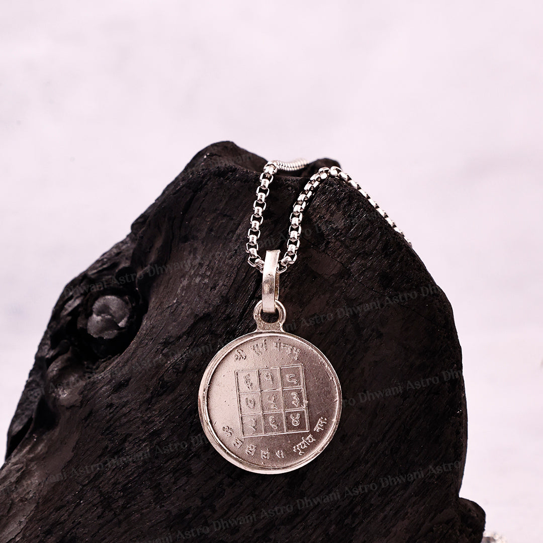 Shree Surya Yantra (Pure Silver) Pendant