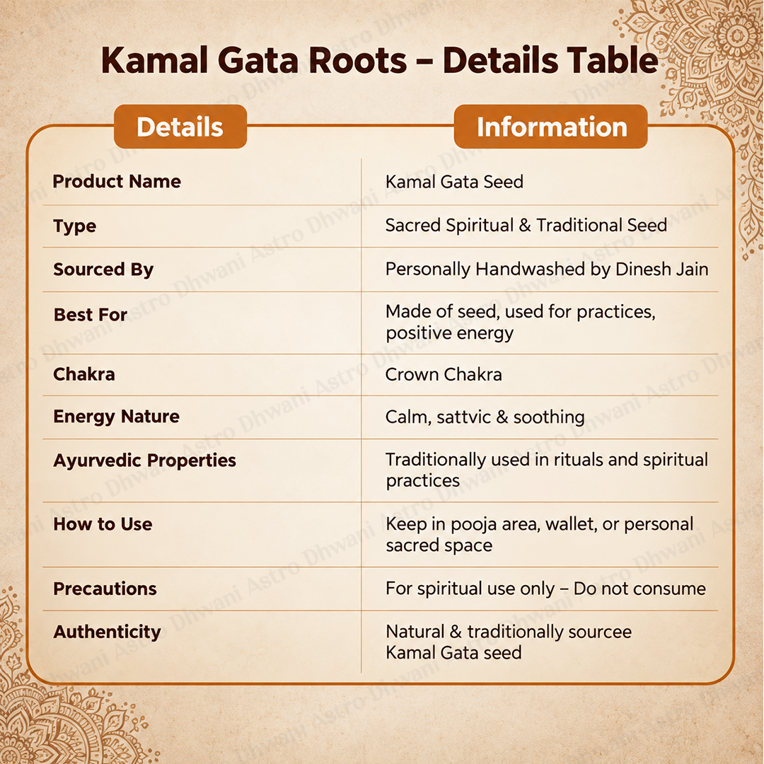 Kamal Gata Seed (Lotus Seed) - Abhimantrit ( 21 pieces )