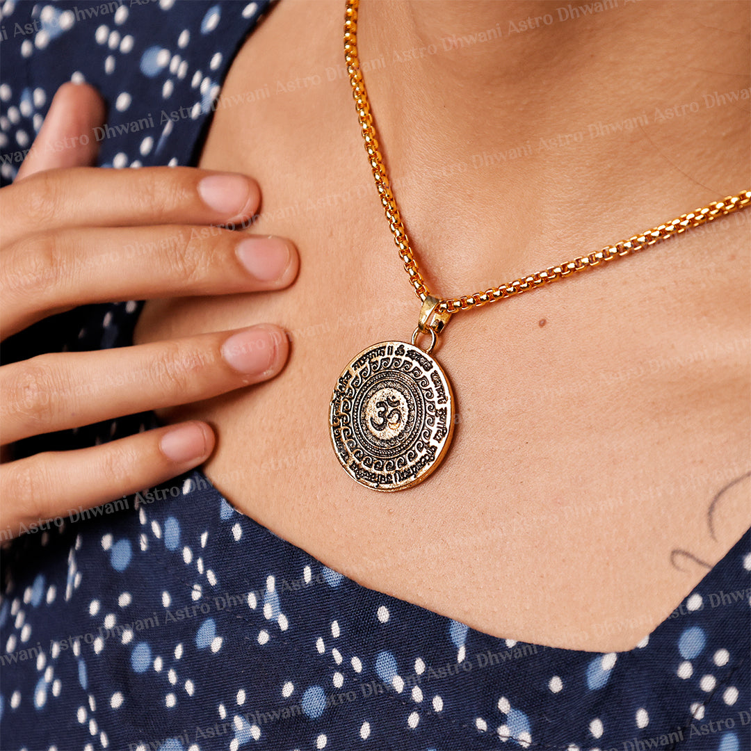 Om Mahamrityunjaya Mantra Pendant (Blessing & Protection) - Abhimantrit
