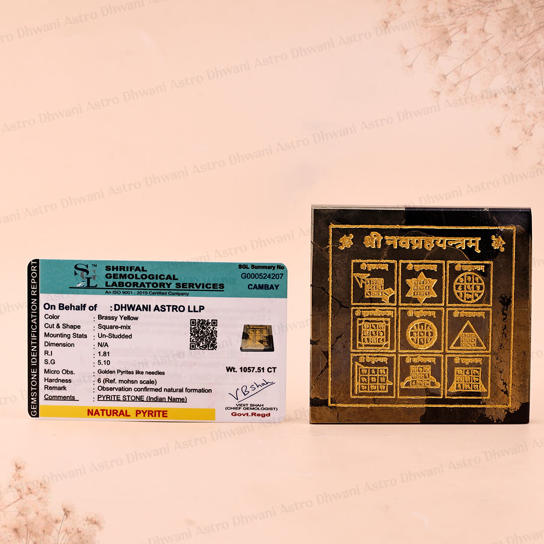 Pyrite Navgrah MahaYantra - Abhimantrit